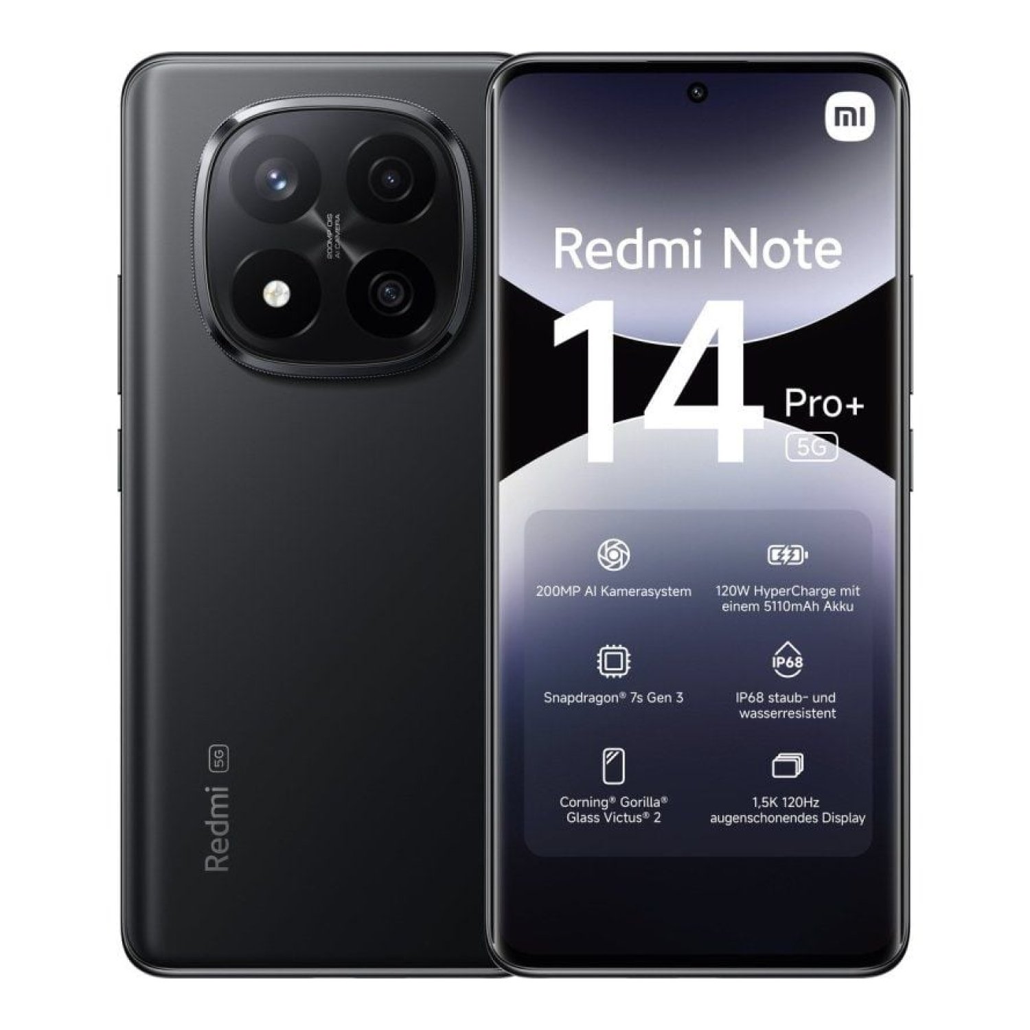 Xiaomi Redmi Note 14 Pro+ · 6,67" · 8GB RAM · 256GB · 5G · Negro