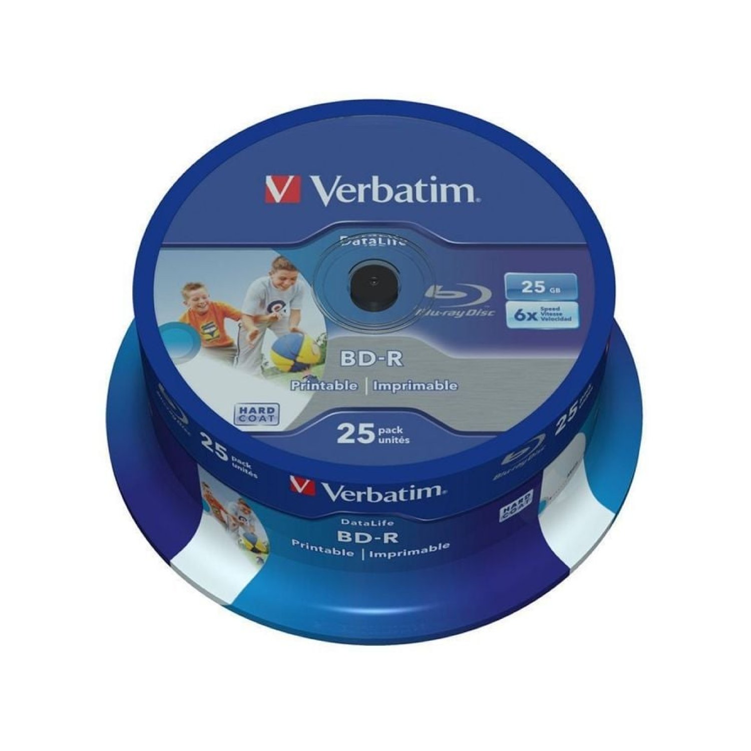 Blue-Ray BD-R Verbatim 43811 Imprimible 6X/ Tarrina-25uds