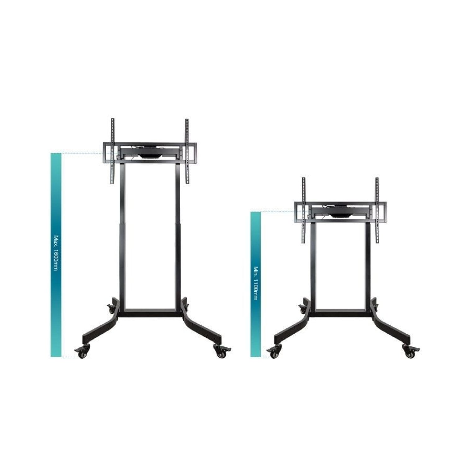 TooQ FSM02-B · Soporte Eléctrico con Ruedas · 55-100" · Hasta 120kg