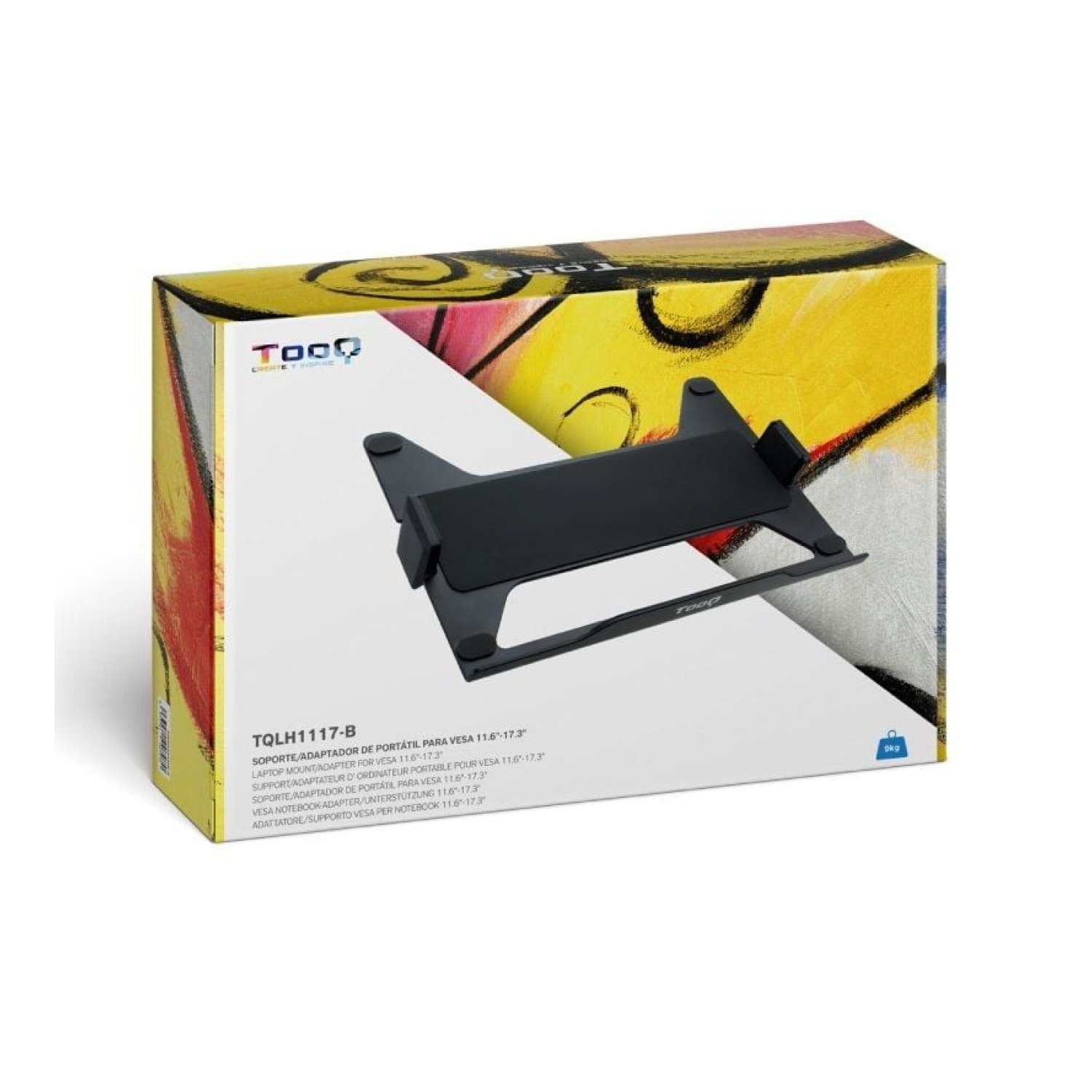 TooQ TQLH1117-B · Soporte Portátil · Hasta 17,3" · Refrigeración Pasiva