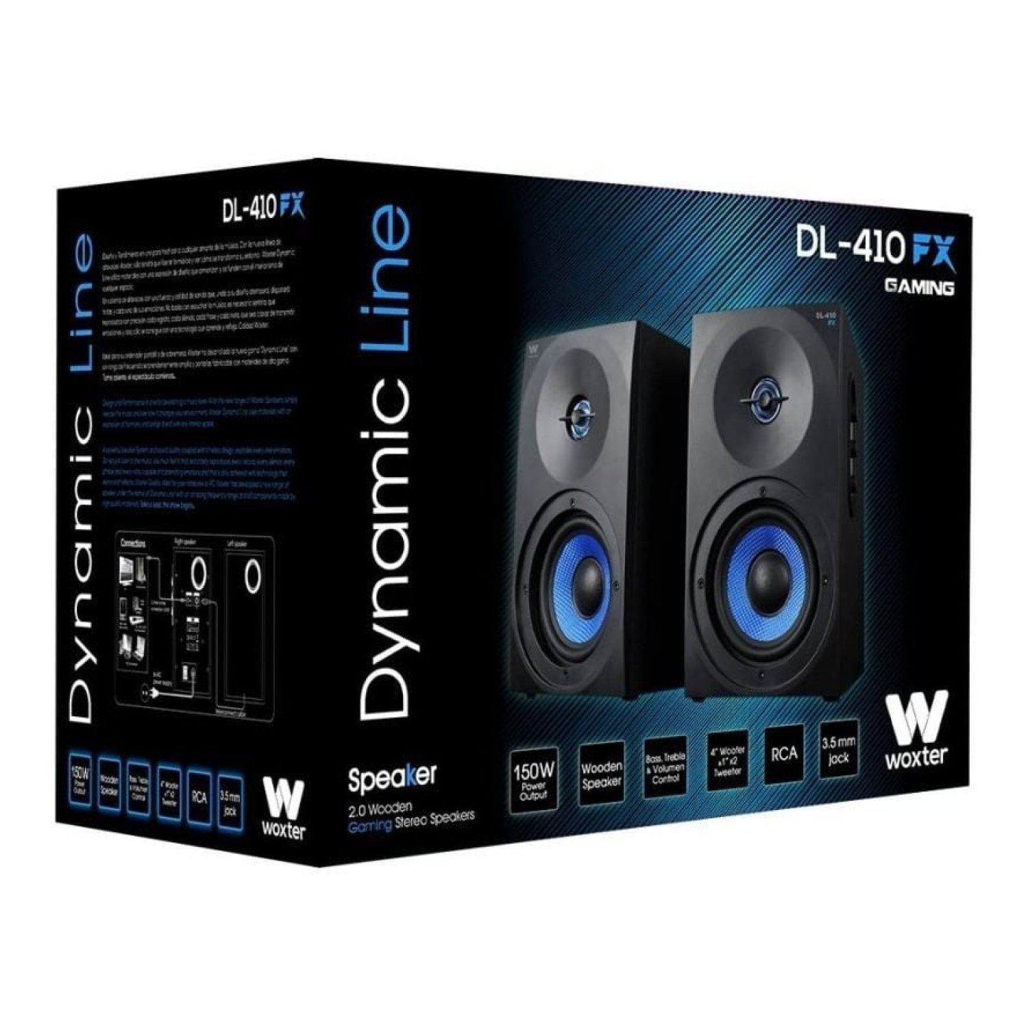 Altavoces Woxter Dynamic Line DL-410 FX/ 150W/ 2.0