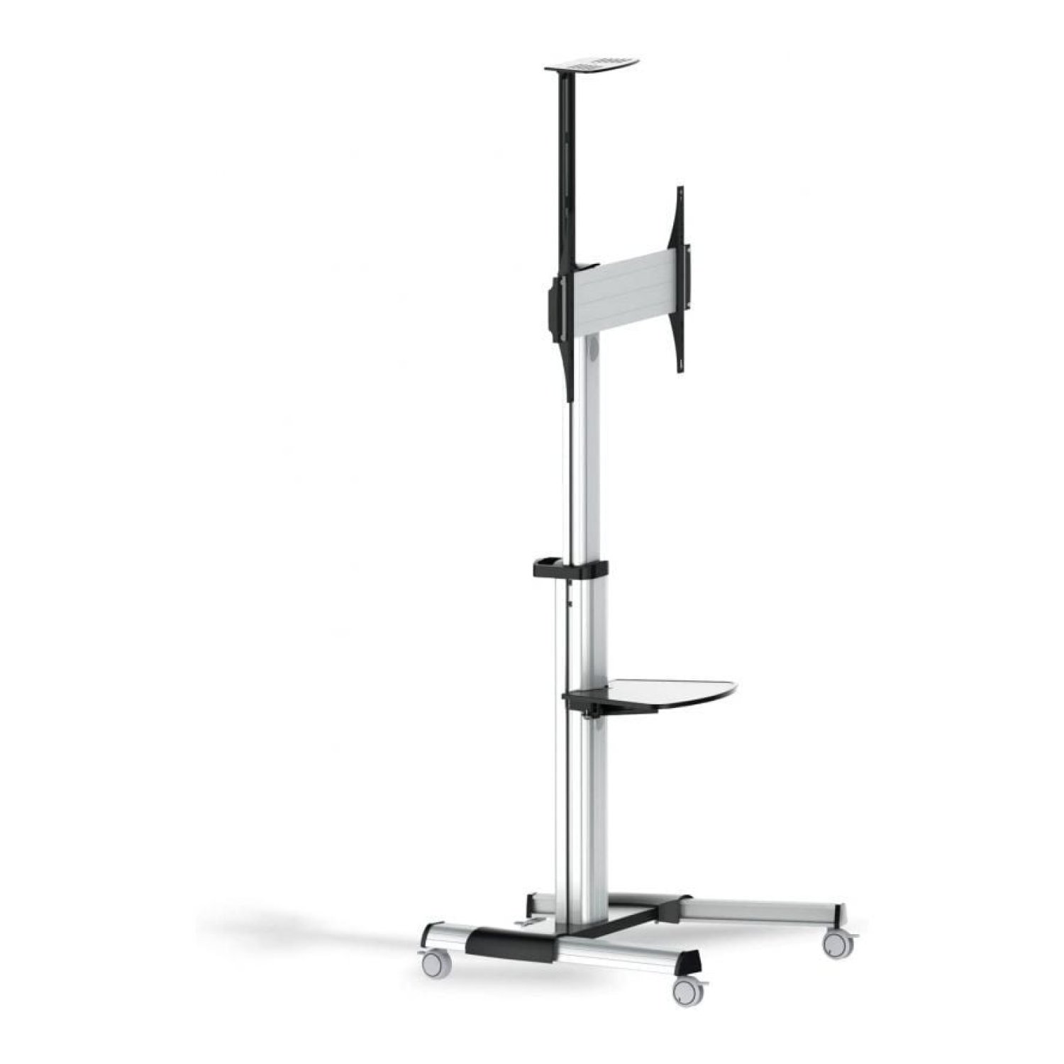 TooQ FS1870M-B · Soporte Suelo Inclinable · 37-70" · Hasta 50kg · Con Ruedas