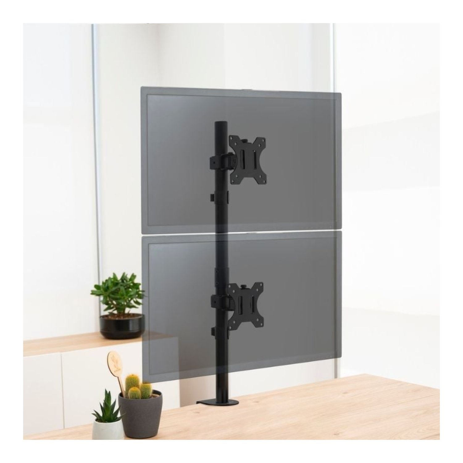 TooQ DB1233TNV · Soporte Doble Monitor · Giratorio e Inclinable · hasta 8kg