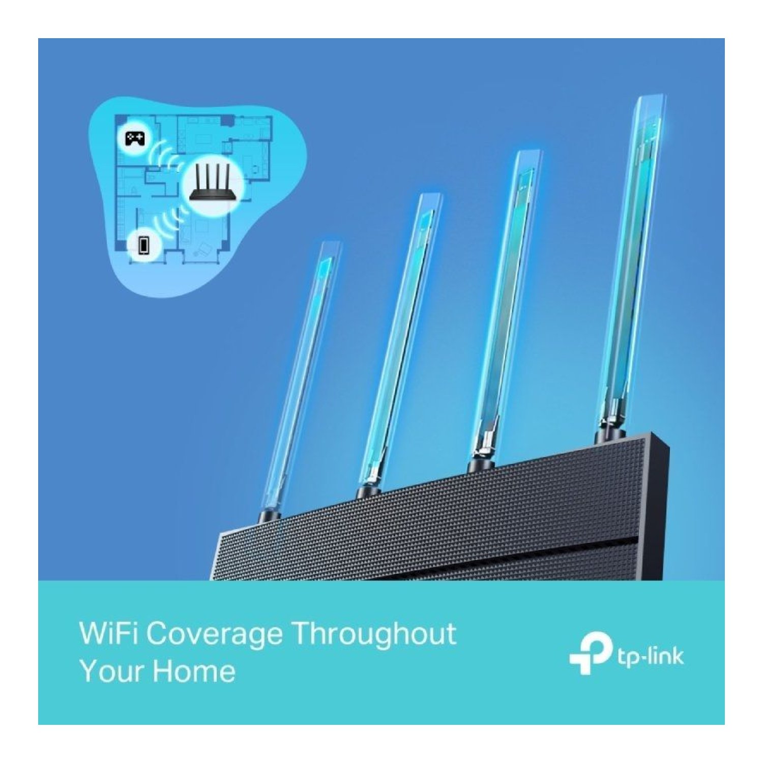TP-Link Archer AX12 · WiFi 6 · 1500 Mbps · Dual Band 2.4/5GHz · 4 Antenas