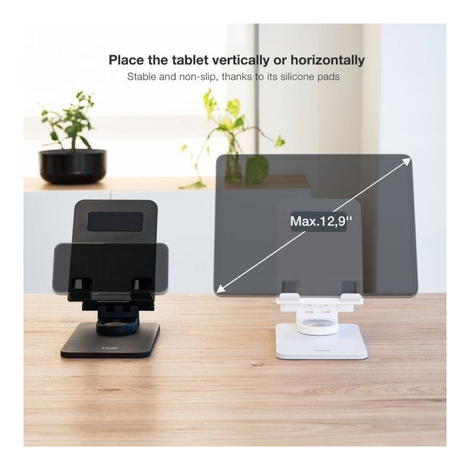 TooQ PH-Hermes-Halley · Soporte Smartphone/Tablet · Negro
