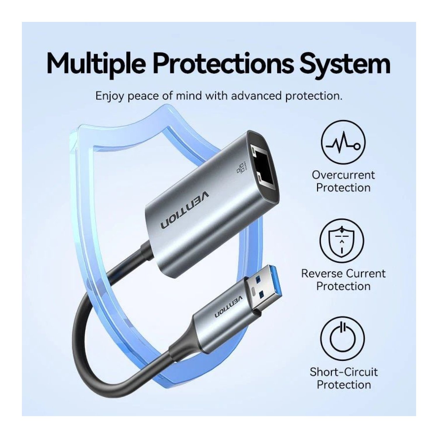 Vention · Adaptador USB/USB-C a RJ45 · 1000Mbps