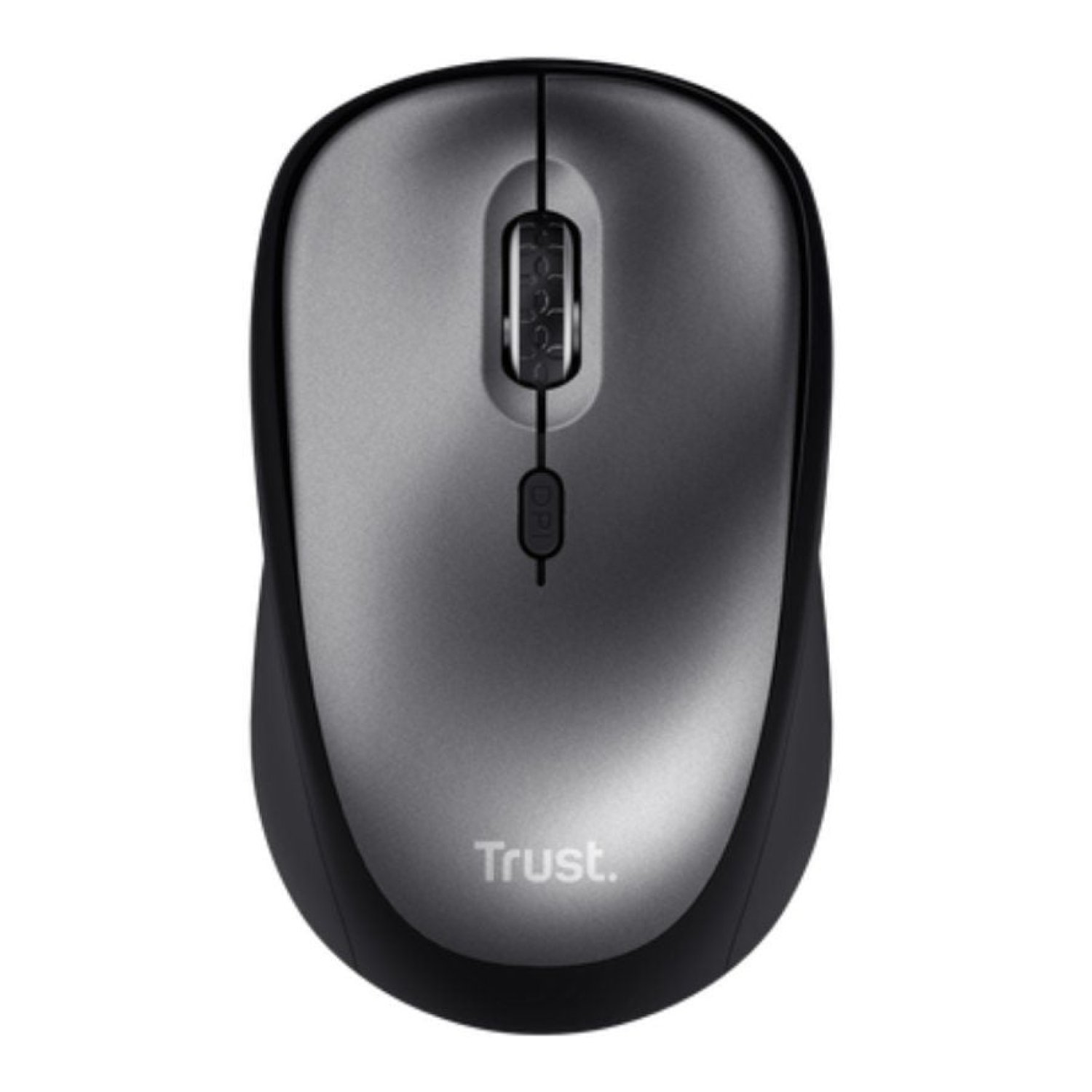 Trust Yvi+ Silent · Ratón Mini Inalámbrico · 1600 DPI · Negro