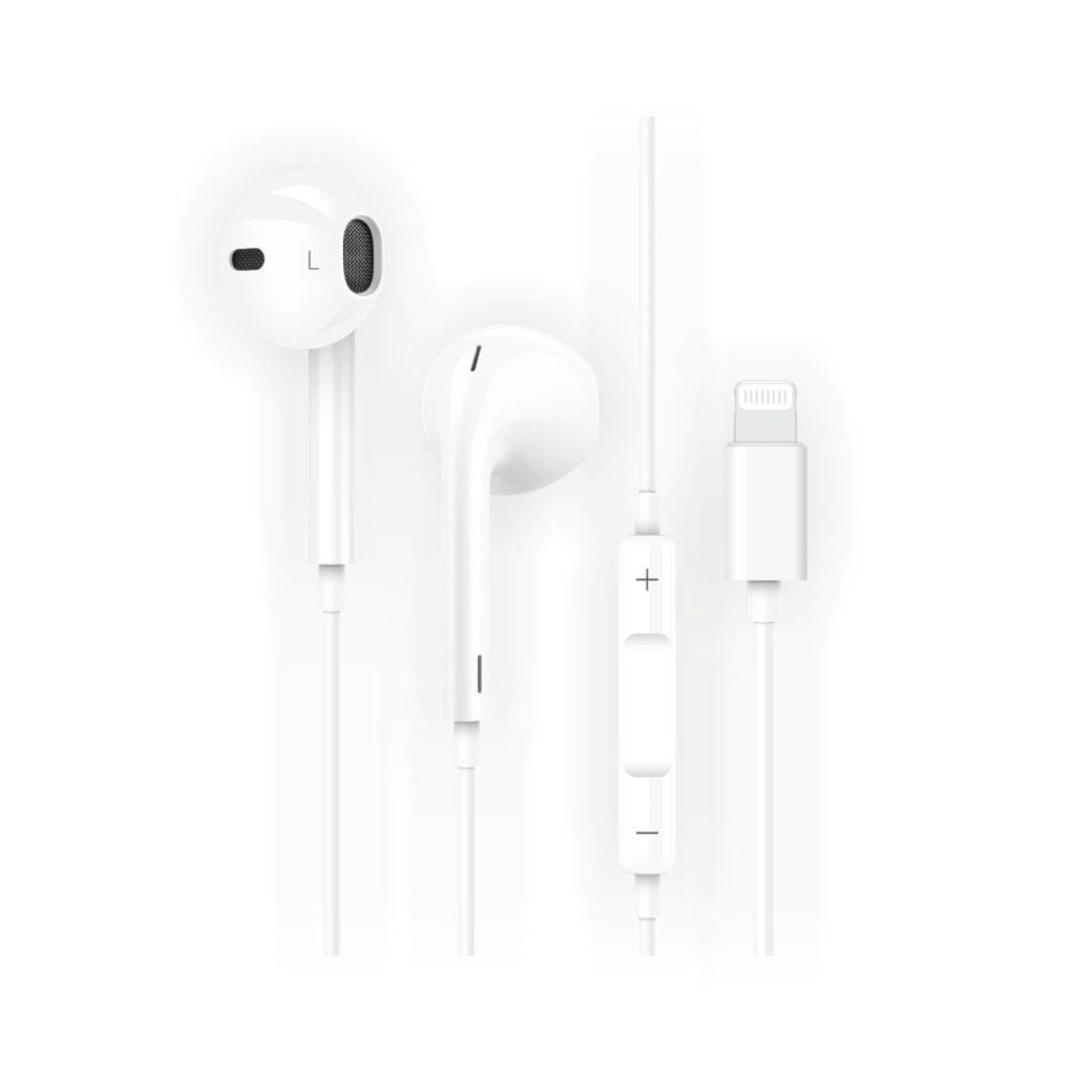 Tech One Tech earTECH HIP · Auriculares Intrauditivos · Micrófono · Lightning · Blancos