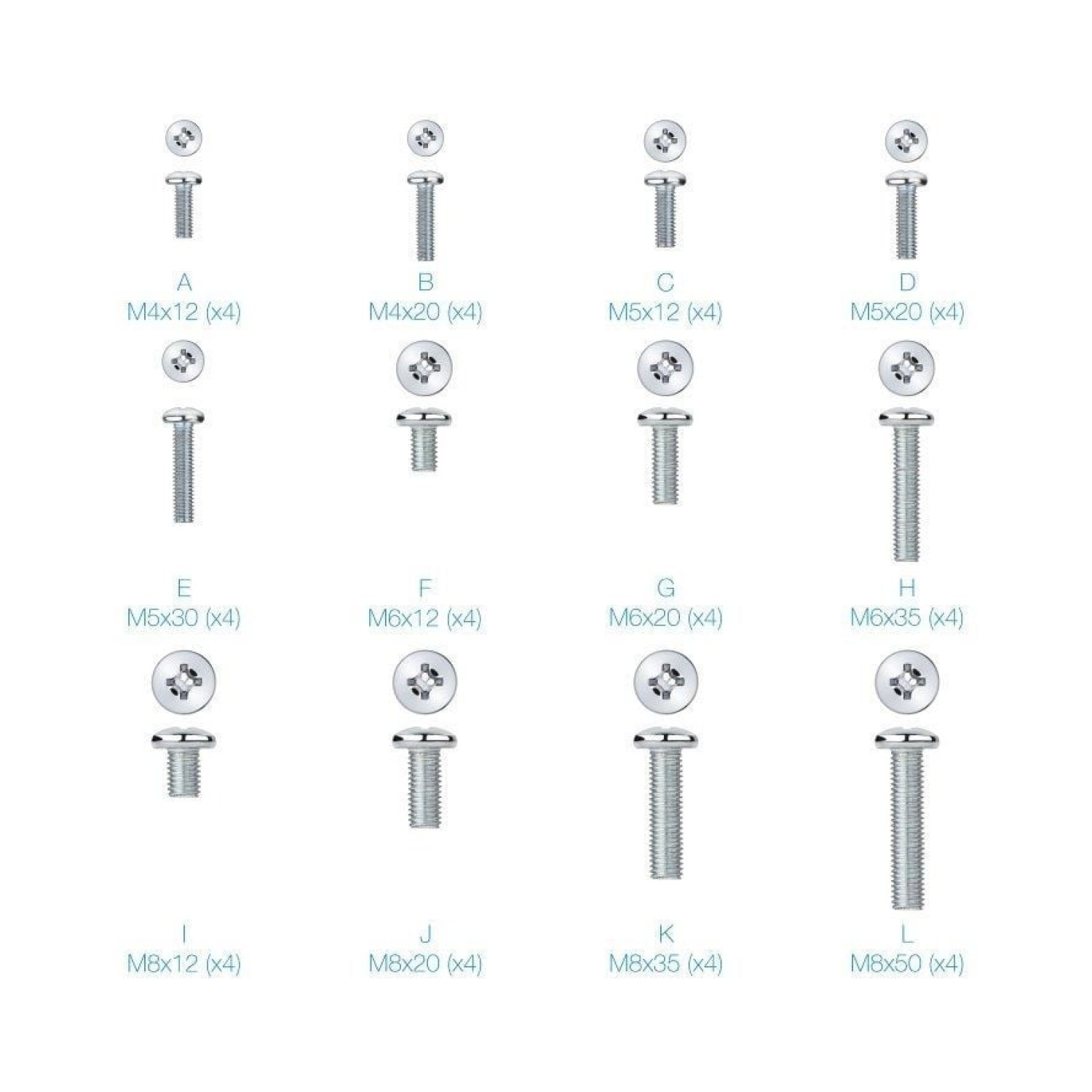 TooQ SSK4820 · Kit Montaje Universal Pantallas · Tornillería Incluida