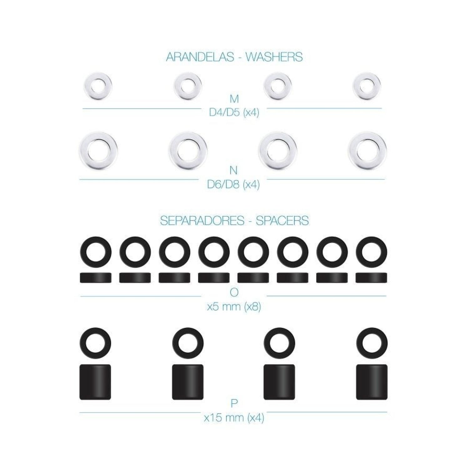 TooQ SSK4820 · Kit Montaje Universal Pantallas · Tornillería Incluida