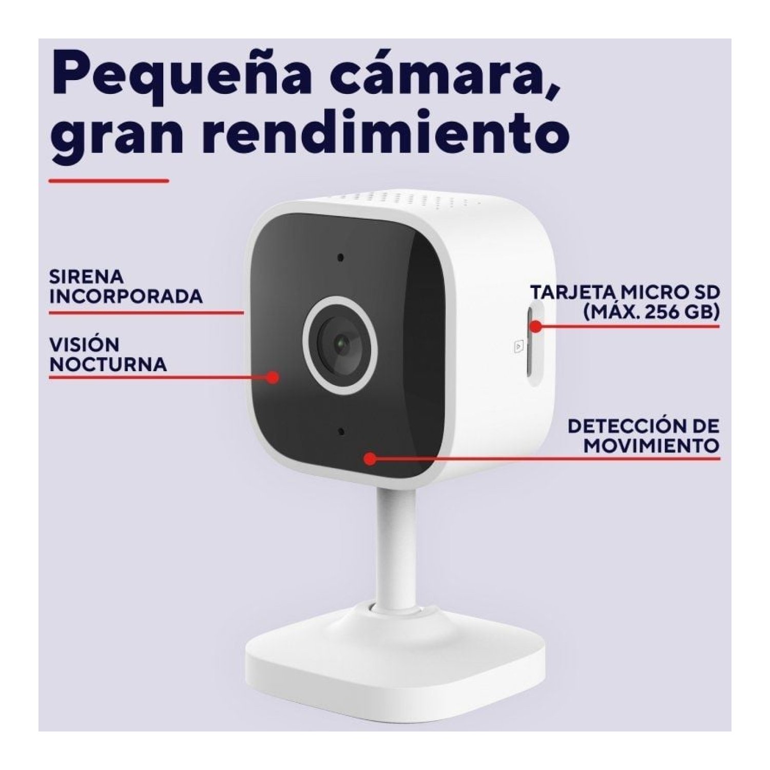 Trust ipcam-2900 · Cámara IP · 93,6º · Visión Nocturna · Control APP
