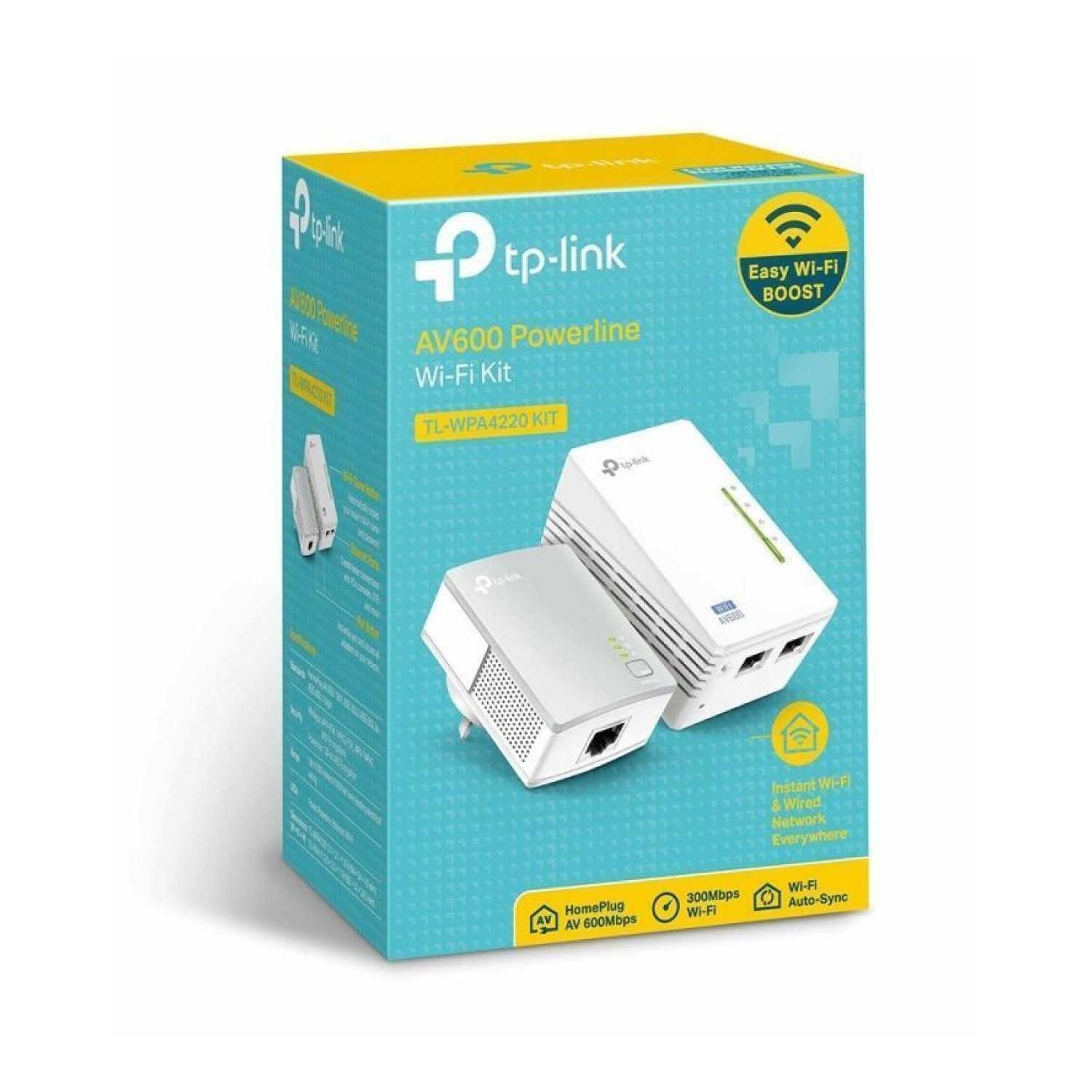 TP-Link WPA4220 · Adaptador Powerline · 500Mbps · 300m · Pack de 2