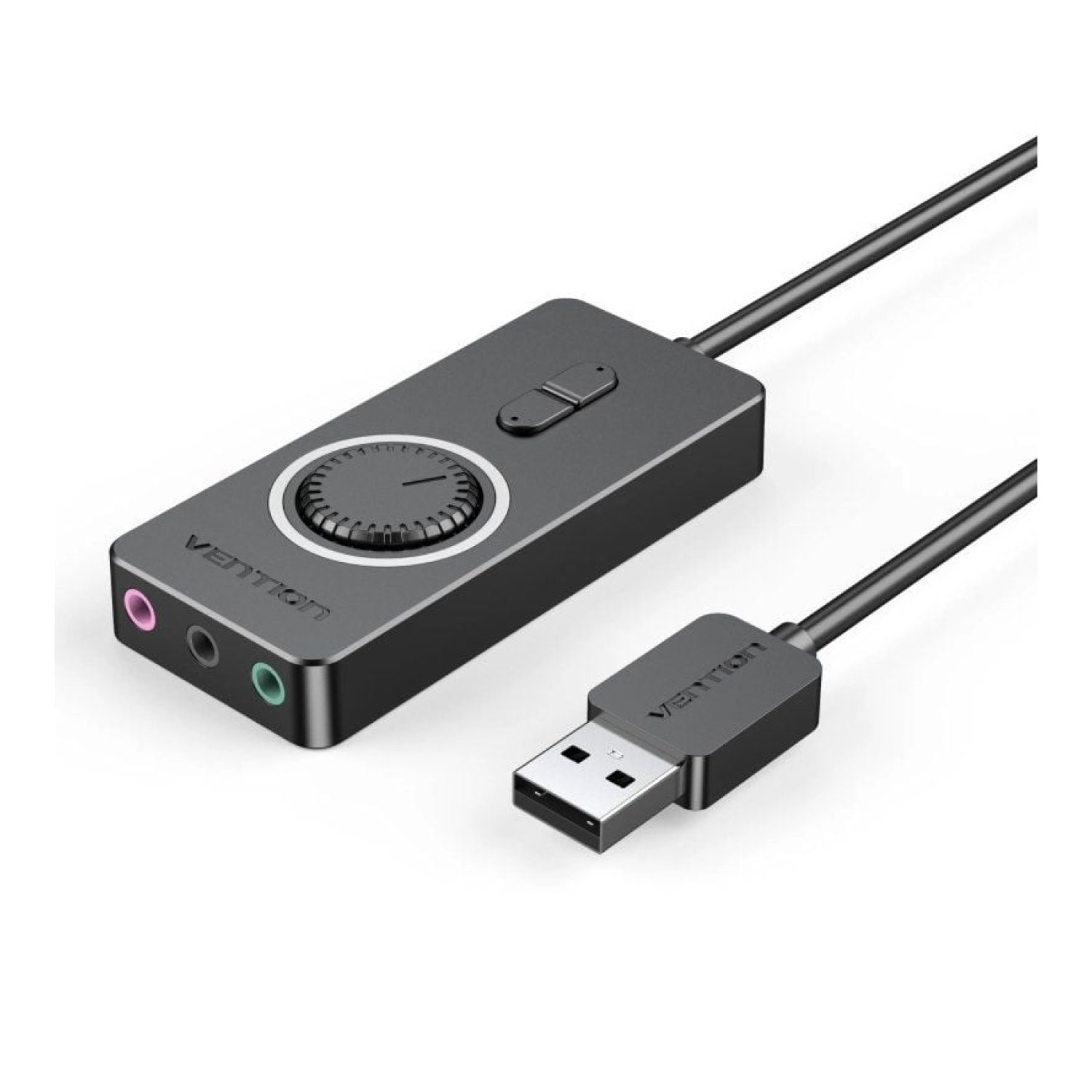 Vention · Tarjeta de Sonido USB · 3x Jack 3.5mm · Adaptador Audio
