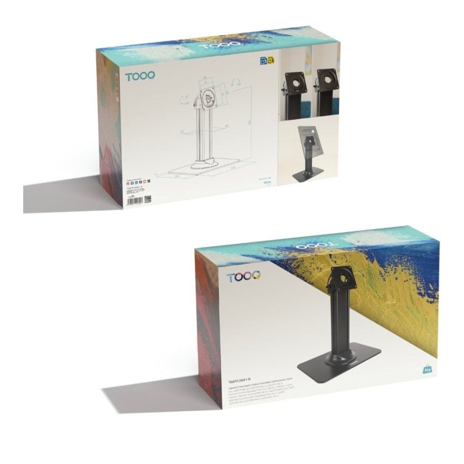 TooQ TQATC2601-B · Soporte de Mesa Antirrobo · Tablet · Negro