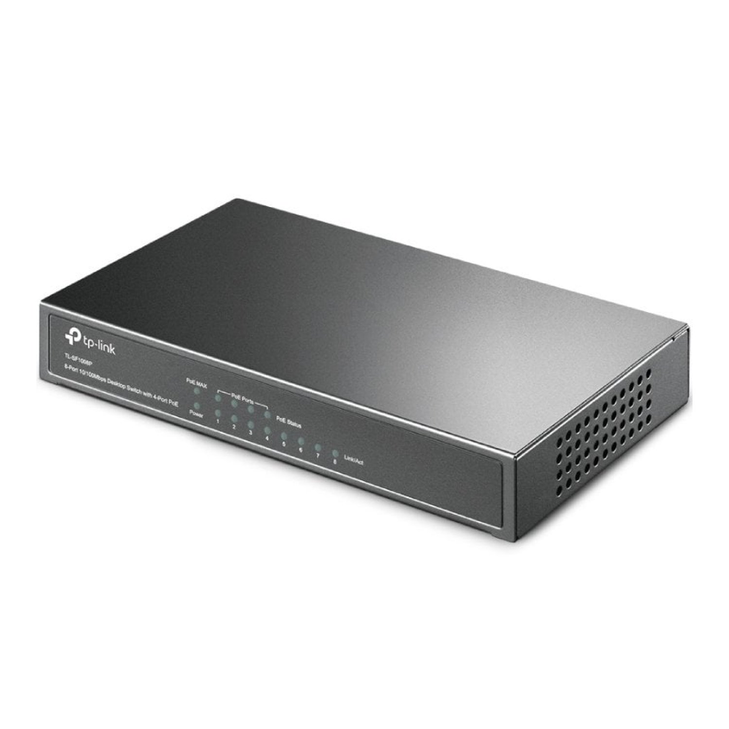TP-Link SF1008P · Switch 8 Puertos · RJ-45 10/100 Mbps · PoE