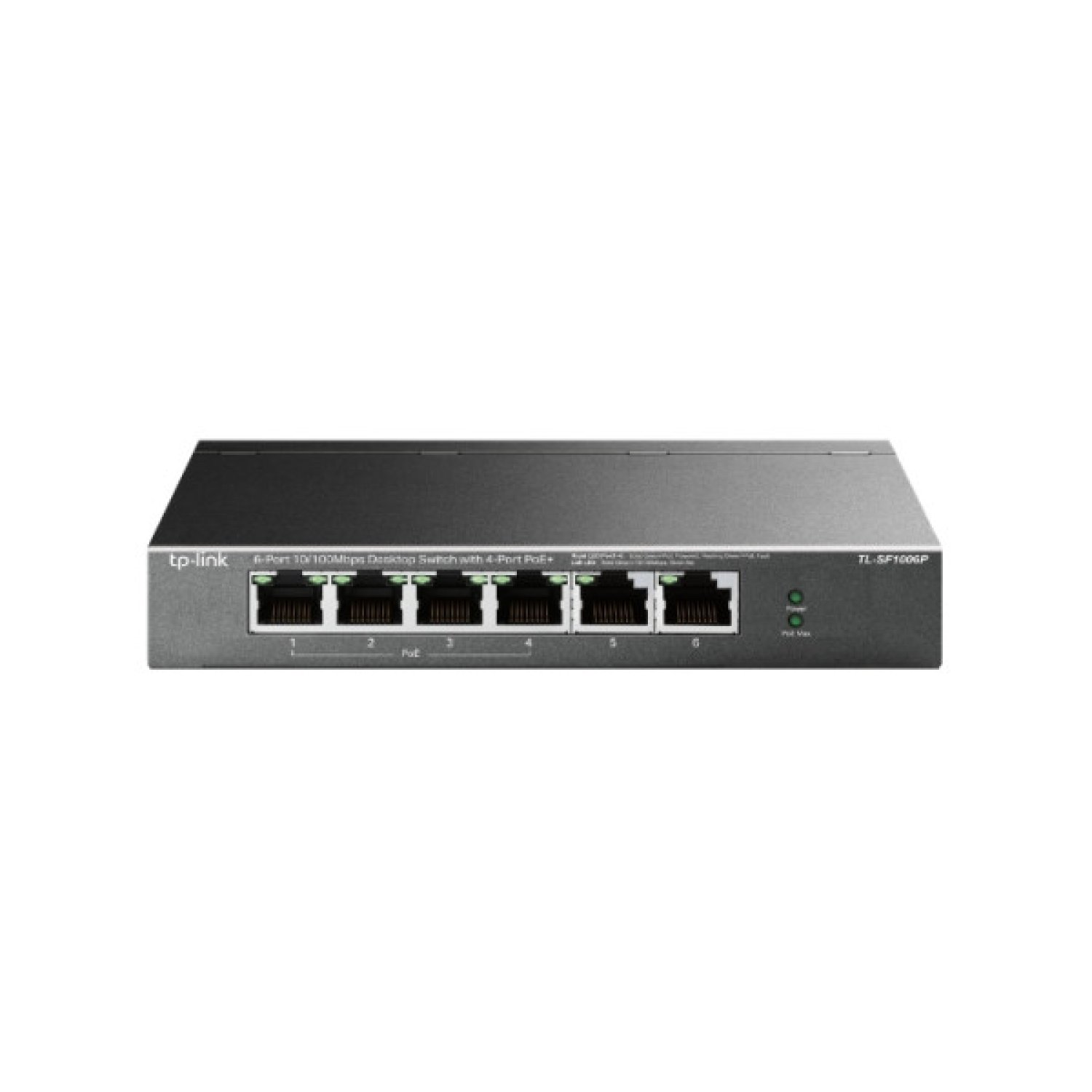 TP-Link TL-SF1006P · Switch 6 Puertos · 10/100 Mbps · PoE