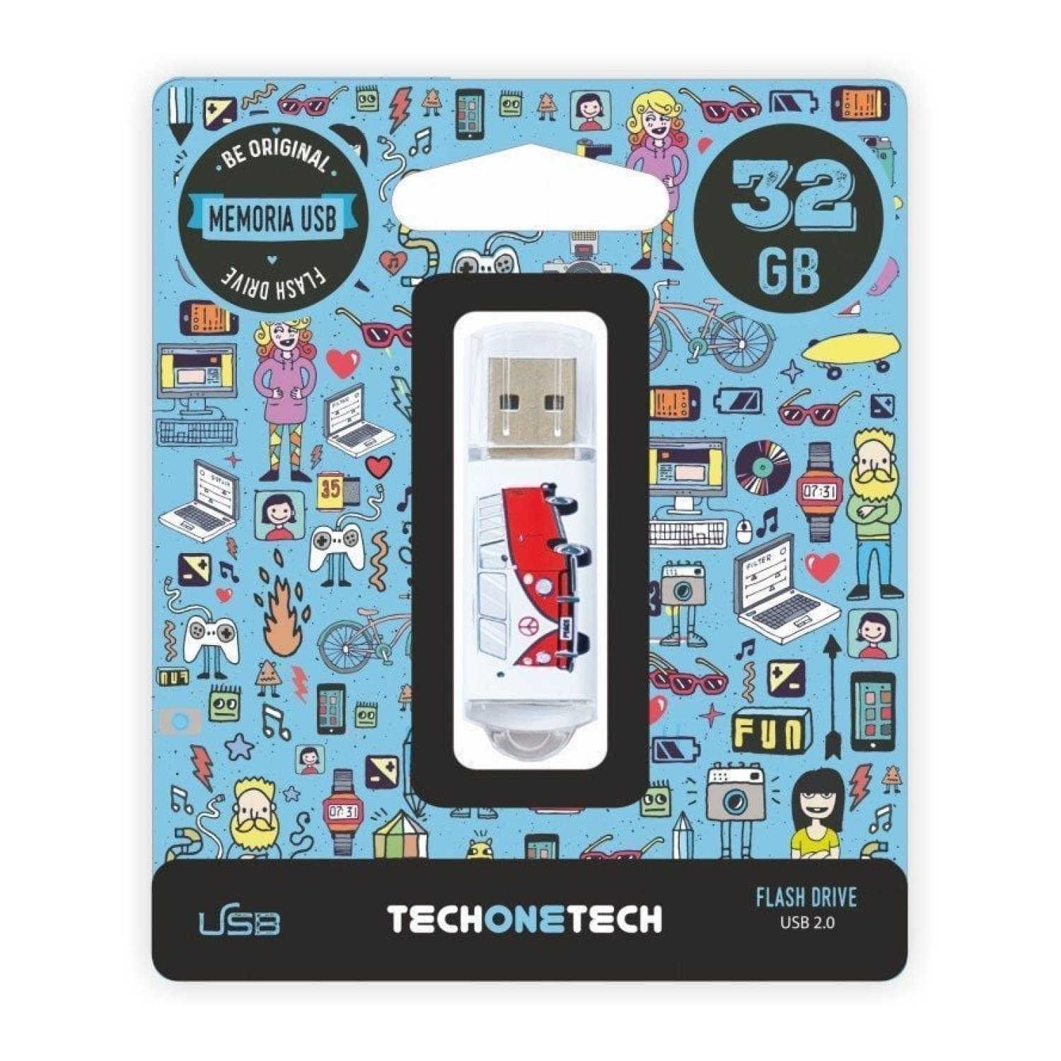 Tech One Tech Pendrive Camper VAN · 32GB · USB 2.0