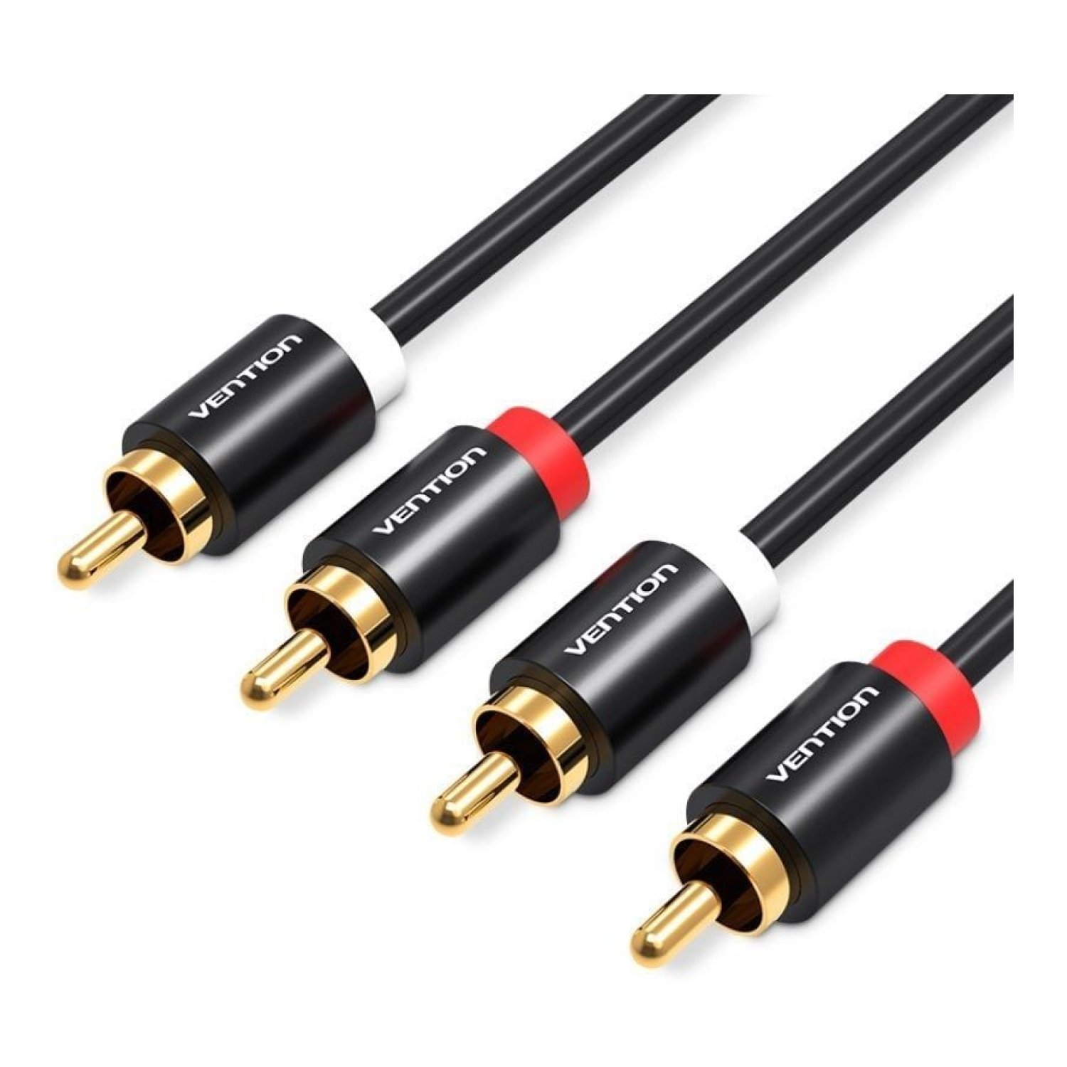 Vention Cable Estéreo · 2x RCA Macho · 3m · Negro