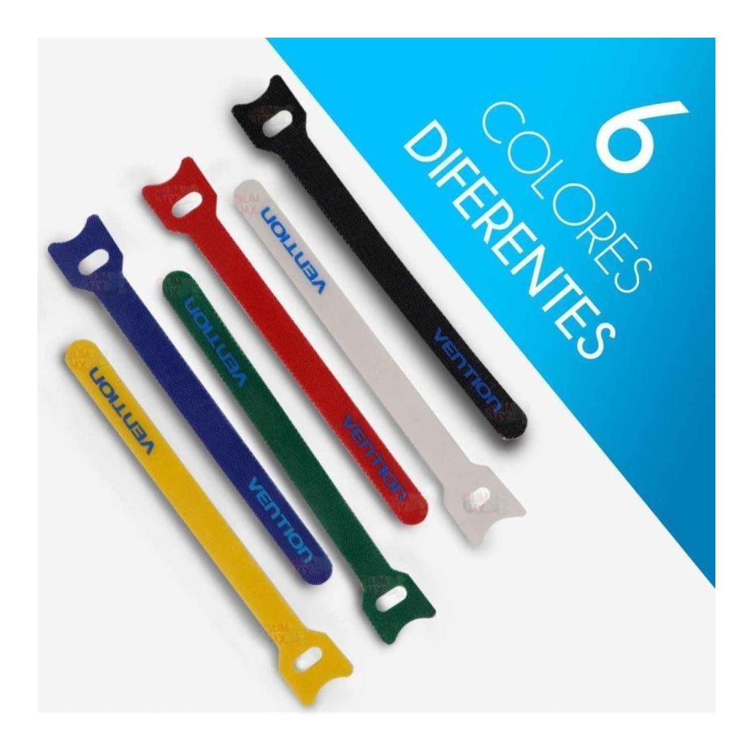 Vention · Organizador de Cables · 15cm · Pack de 6 Unidades