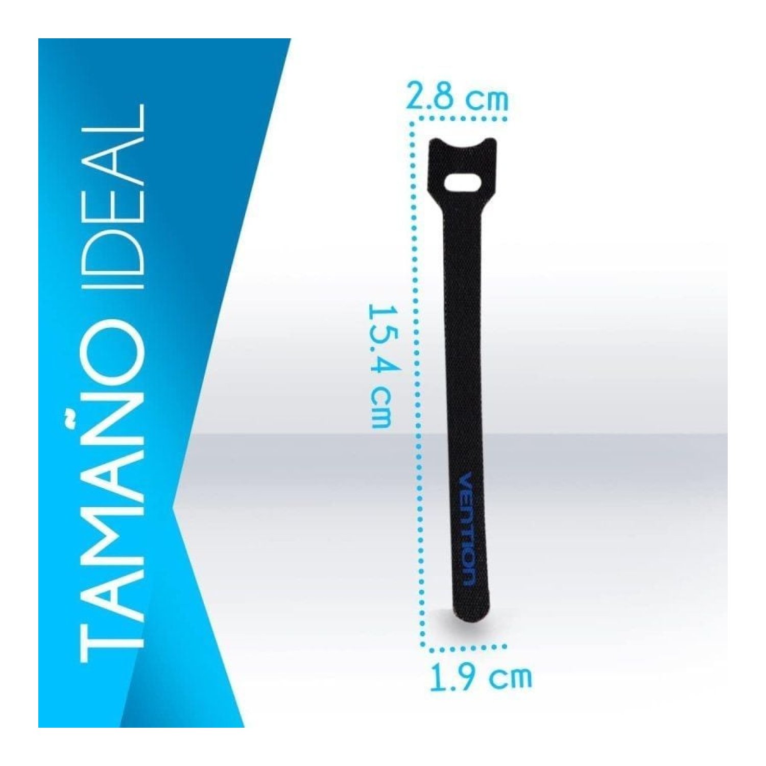 Vention · Organizador de Cables · 15cm · Pack de 6 Unidades