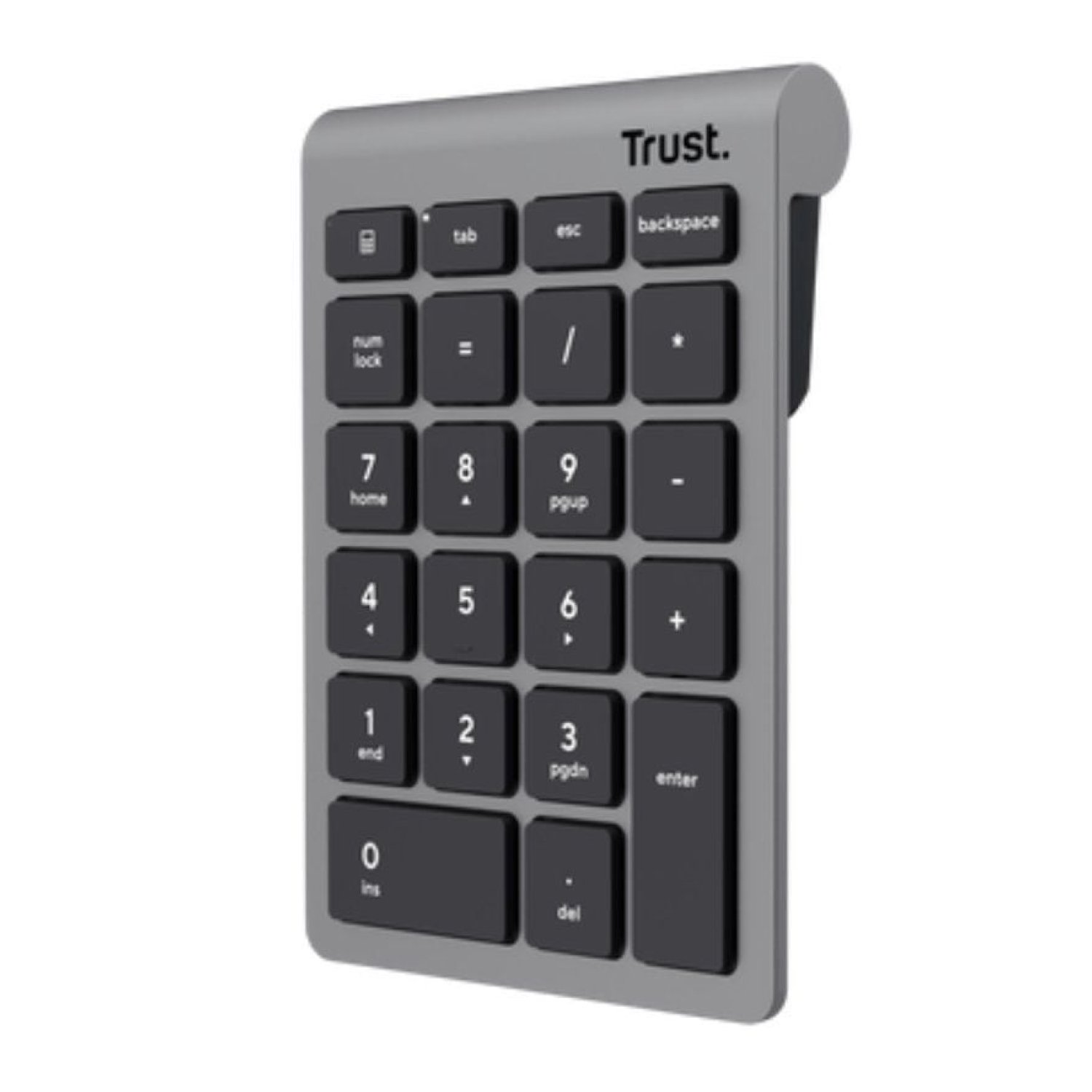 Trust Xalas · Teclado Numérico Inalámbrico · Plata