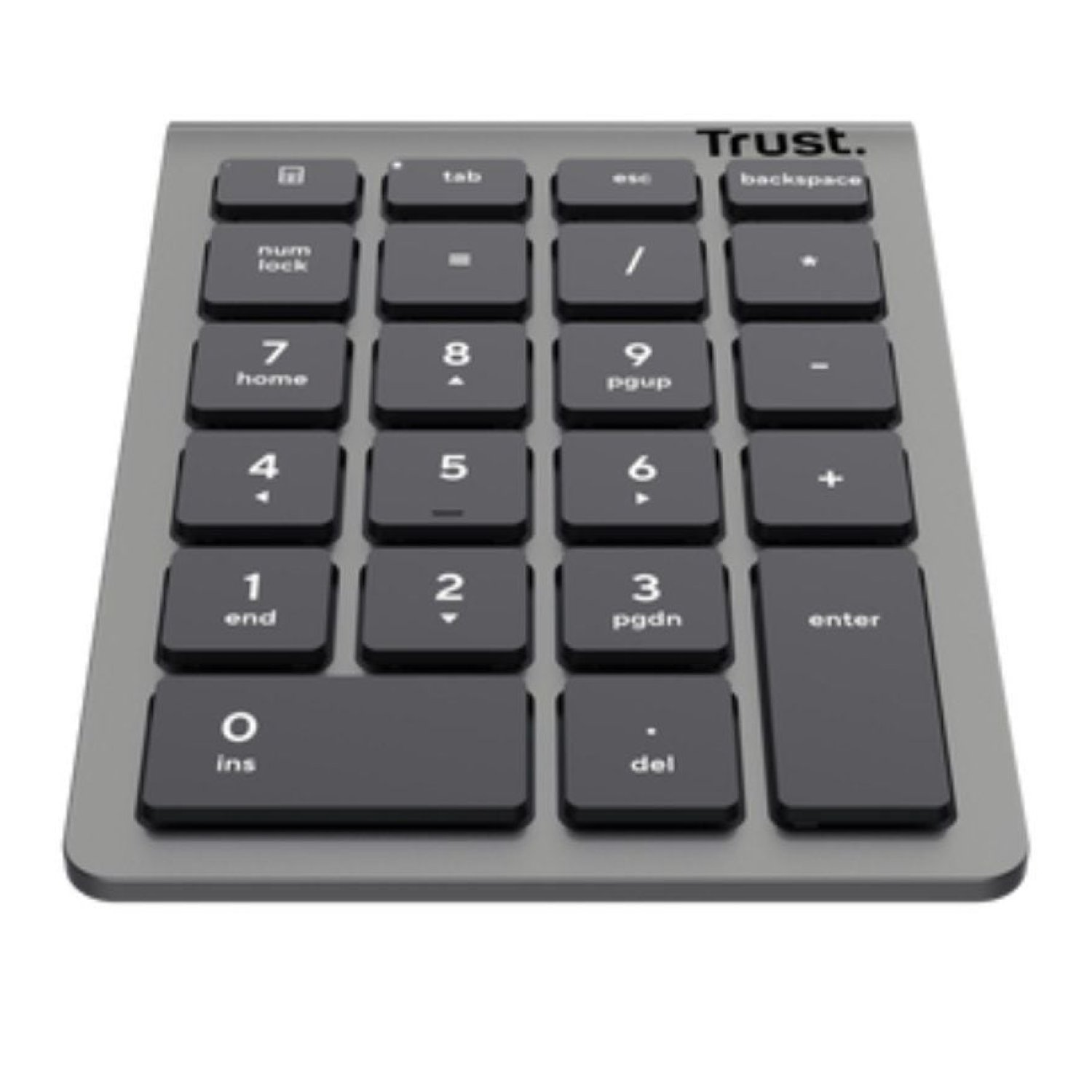 Trust Xalas · Teclado Numérico Inalámbrico · Plata