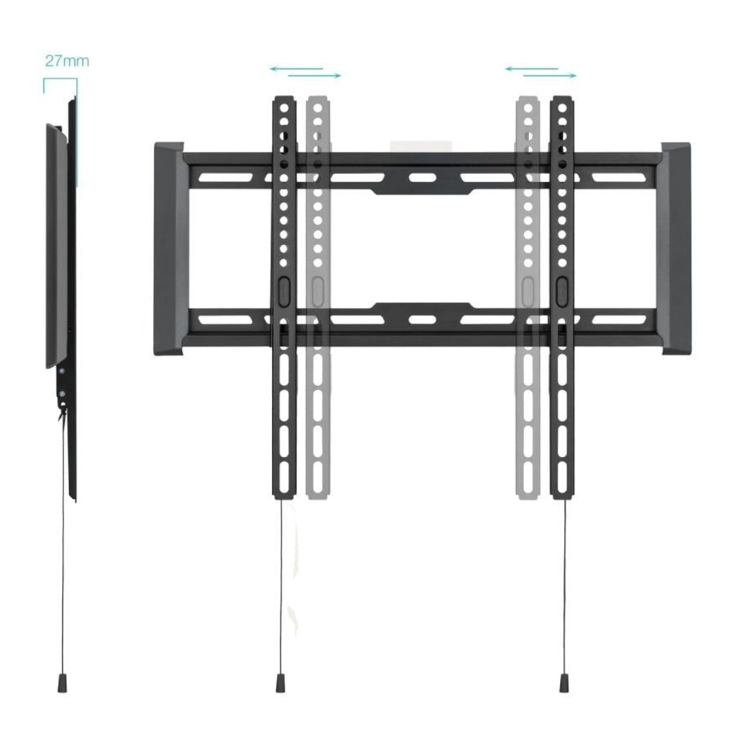 TooQ LP1073F-B · Soporte Pared Fijo TV · 32-70" · Hasta 75kg