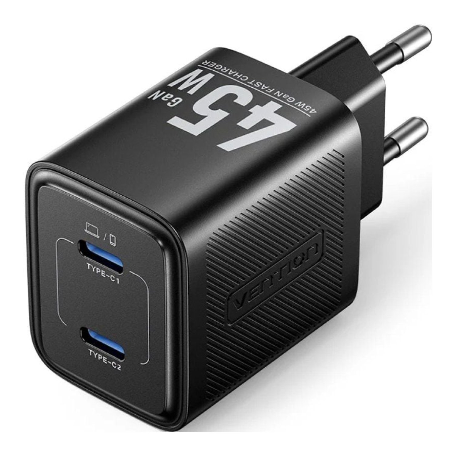 Vention Cargador GaN · 2x USB-C · 45W