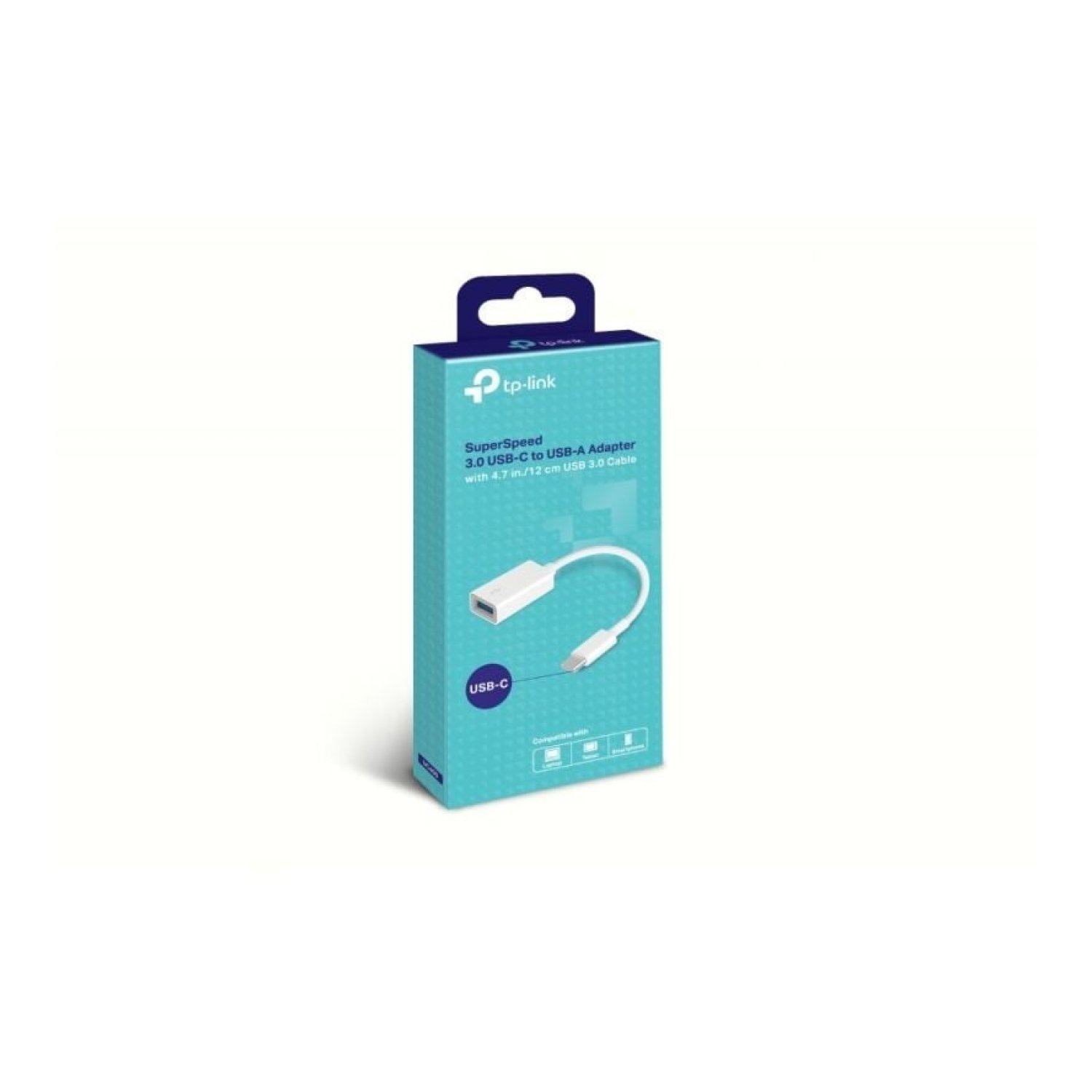 TP-Link Cable USB 2.0 · USB-C Macho a USB Hembra · 10cm · Blanco
