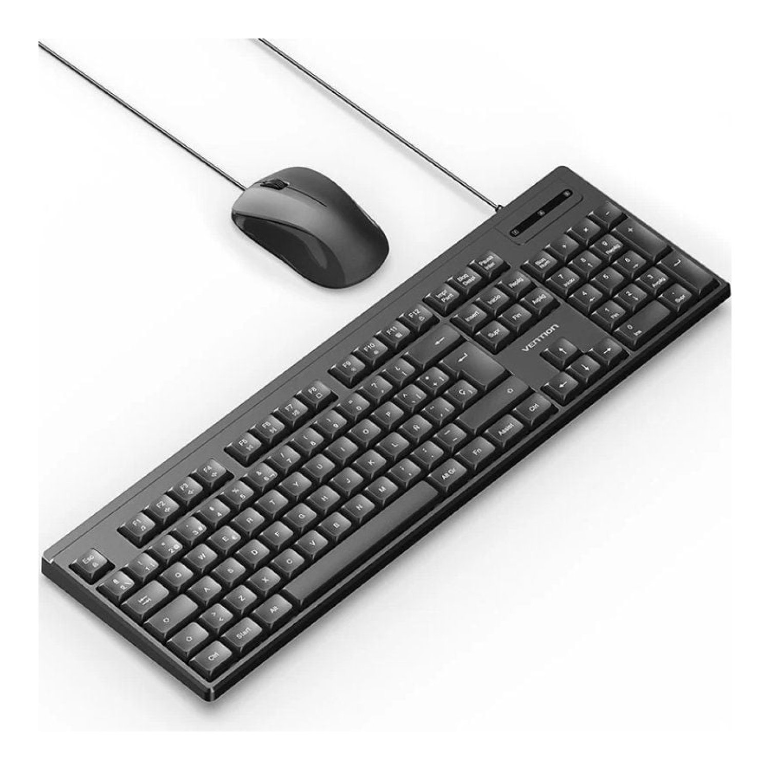 Vention Combo · Teclado y Ratón · Inalámbrico · Negro