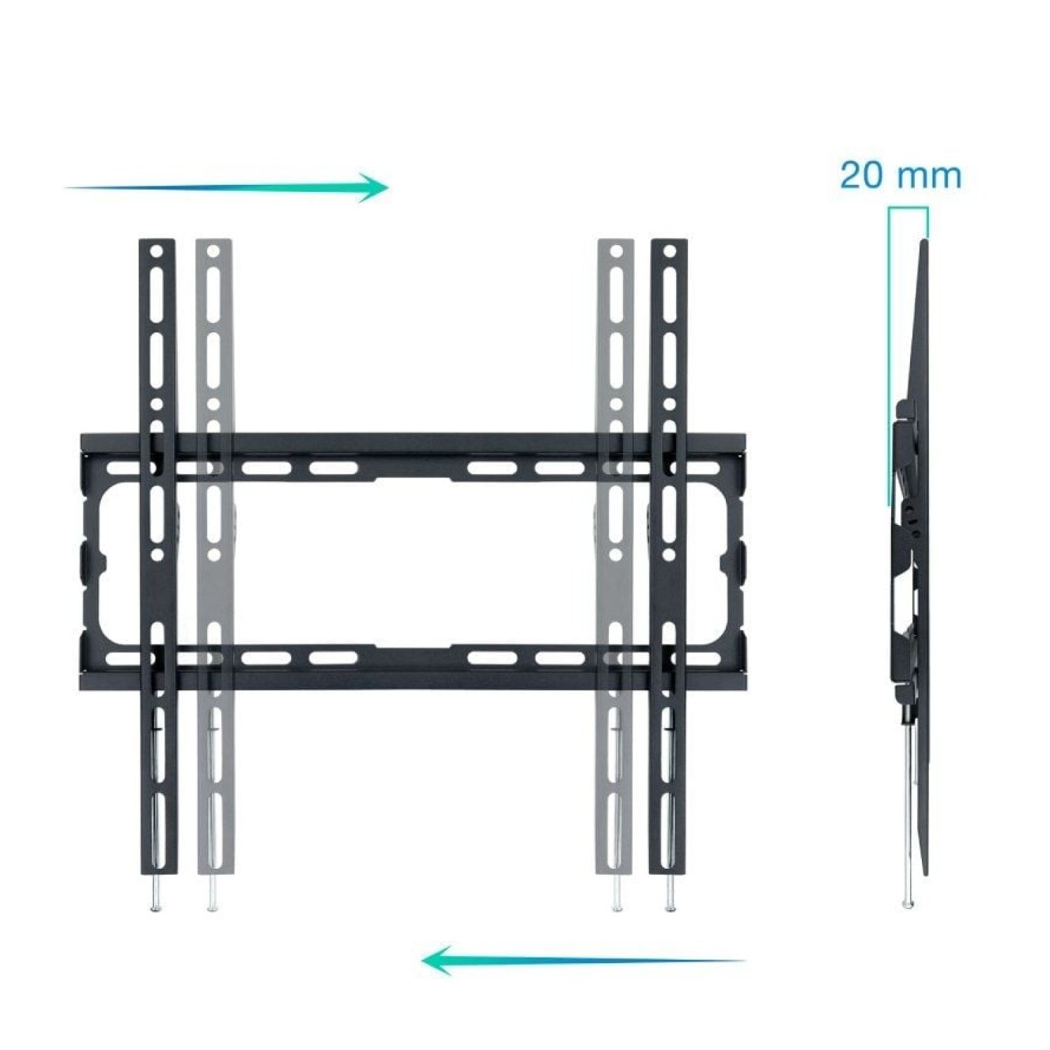 TooQ LP1070F-B · Soporte Fijo Pared · 32-70" · hasta 45kg