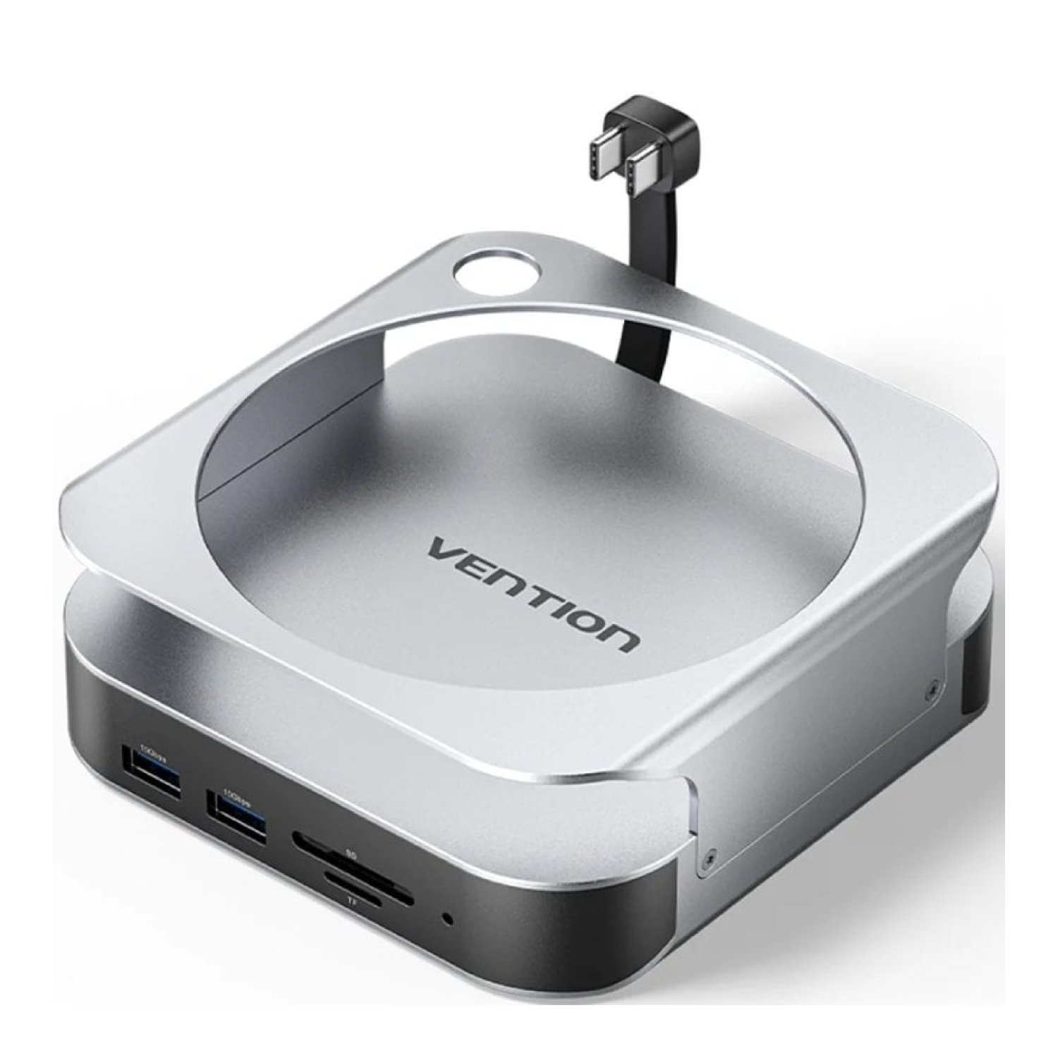 Vention Docking Mac Mini USB-C · SSD M.2 · 4xUSB · DisplayPort 4K · Lector Tarjetas