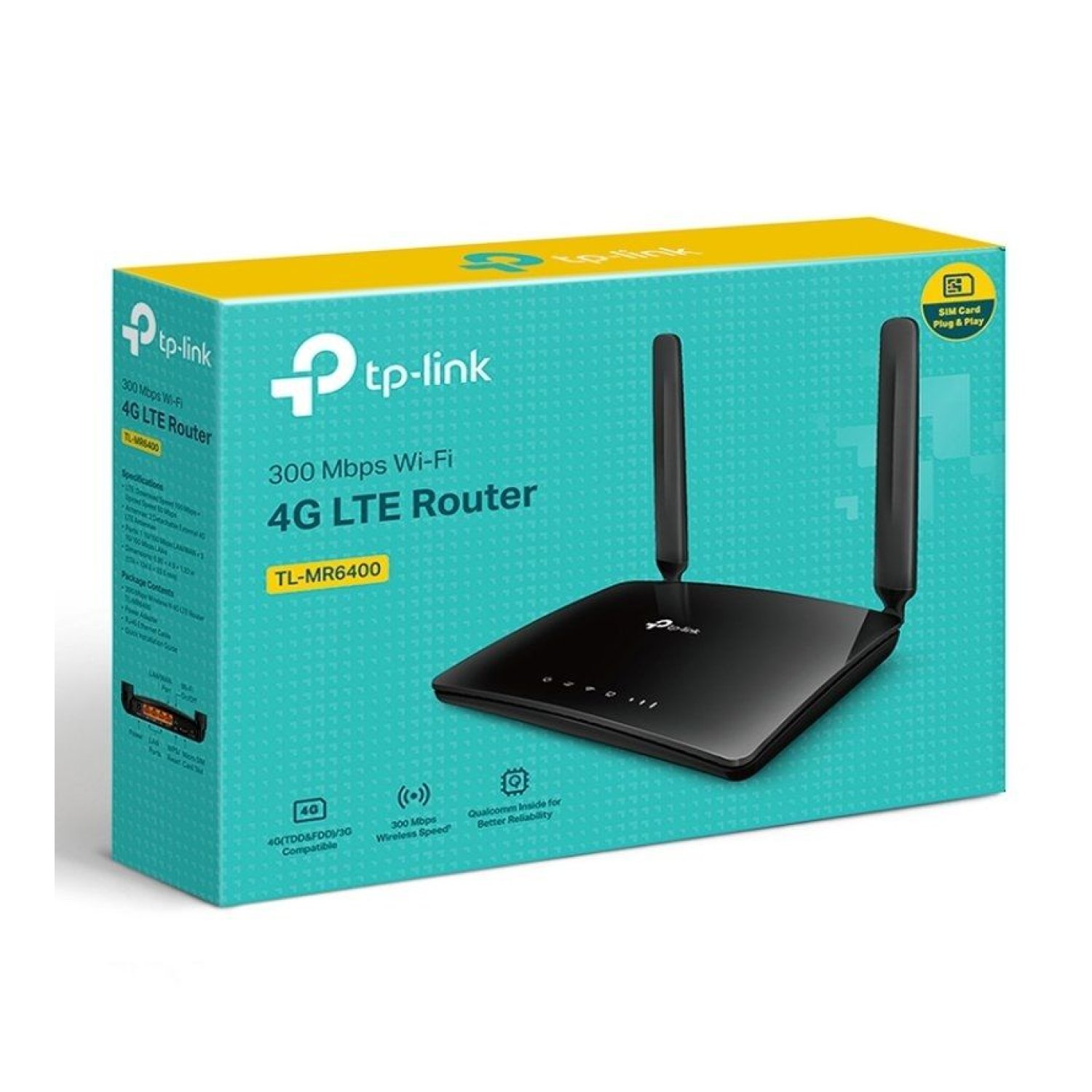 TP-Link TL-MR6400 · Router 4G WiFi · 300Mbps · 2.4GHz · 2 Antenas · 802.11n
