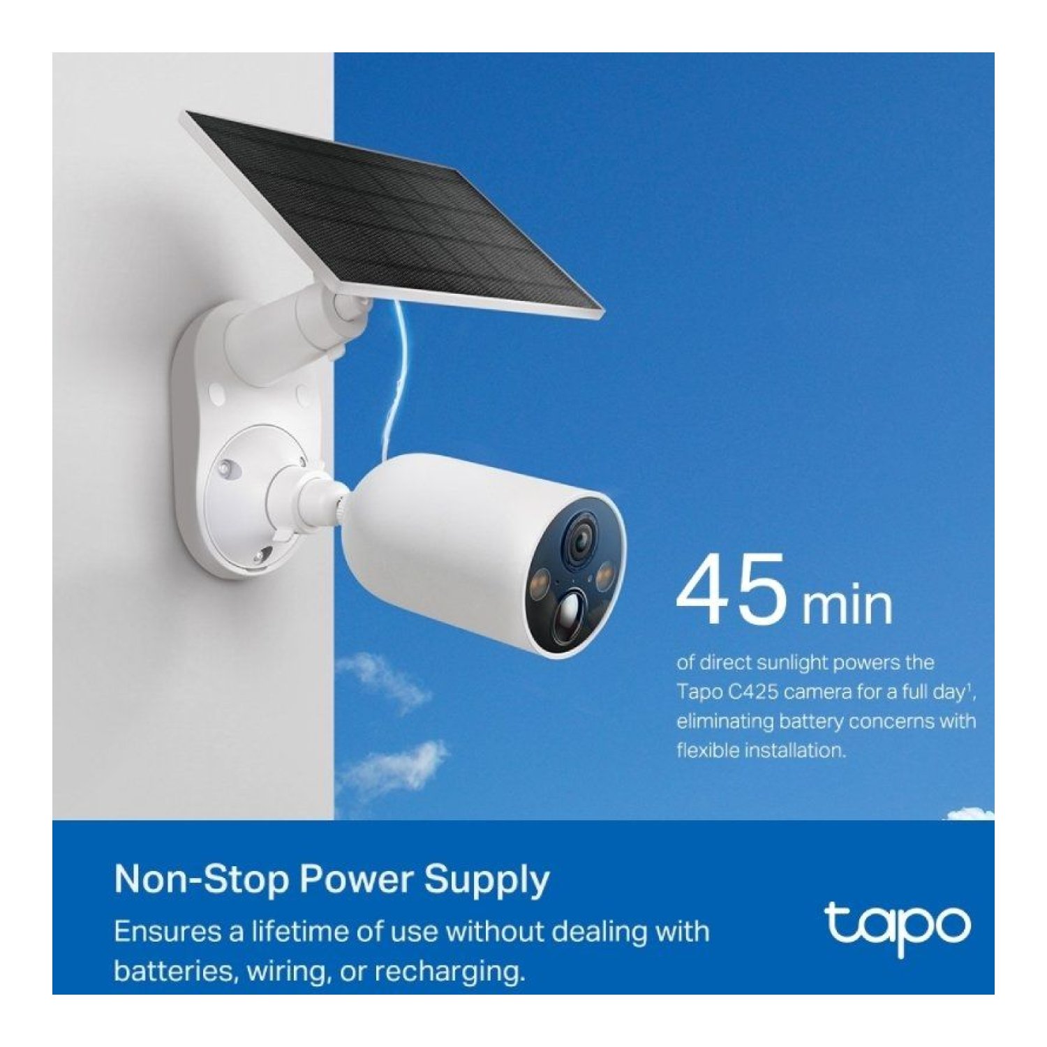 TP-Link Tapo C425 · Kit Videovigilancia · Visión Nocturna · Control APP · Panel Solar