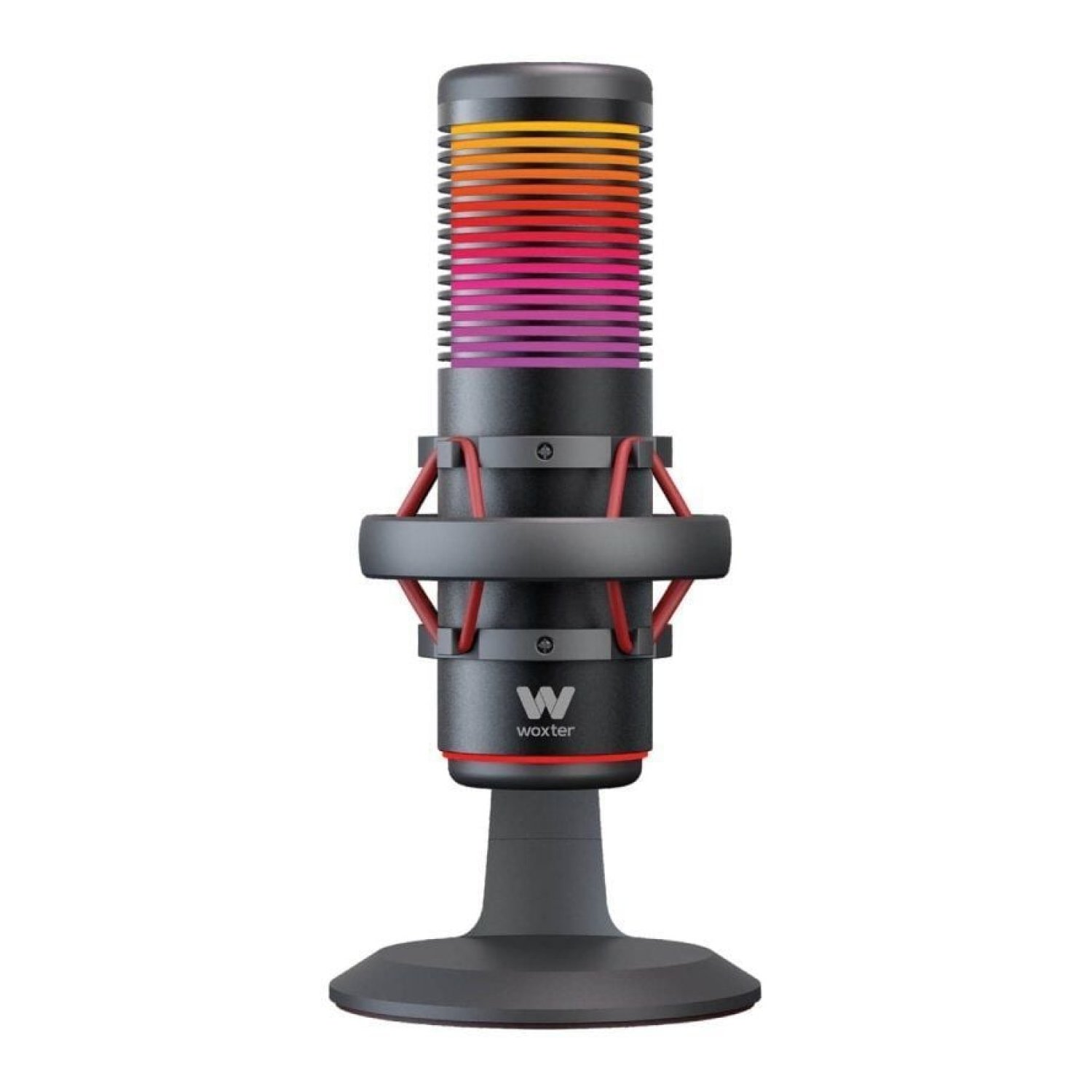 Woxter Mic Studio 70 RGB · Micrófono USB 2.0 · Iluminación RGB