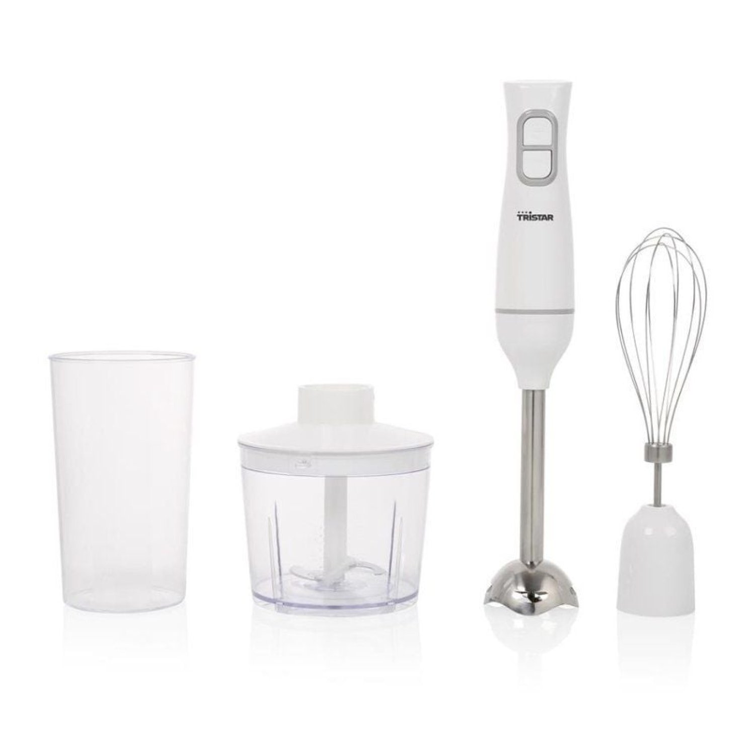 Tristar MX-4881 · Batidora de Mano · 350W · Varillas, Picadora y Vaso Medidor