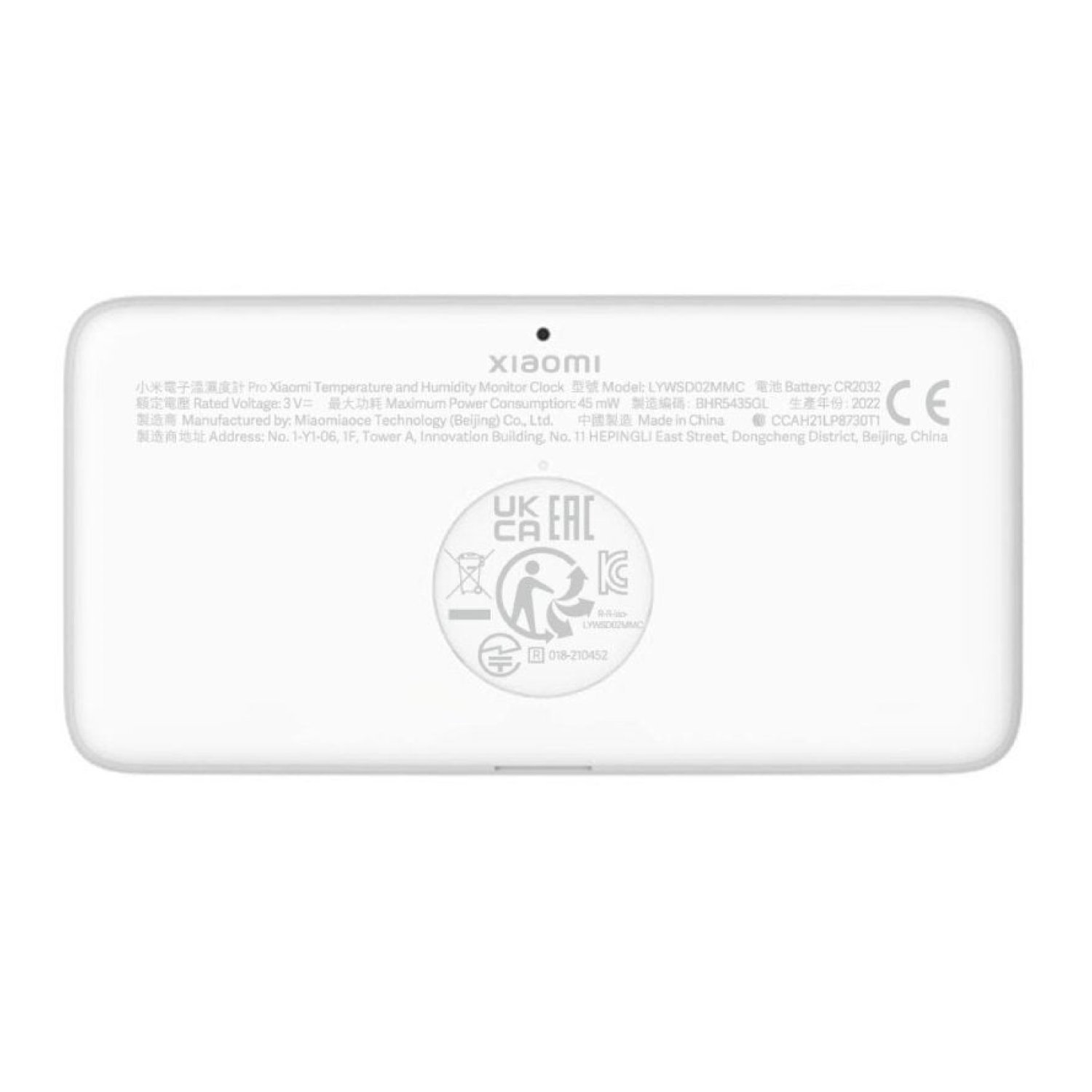 Xiaomi BHR5435GL · Monitor Temperatura y Humedad · Reloj Digital · LCD