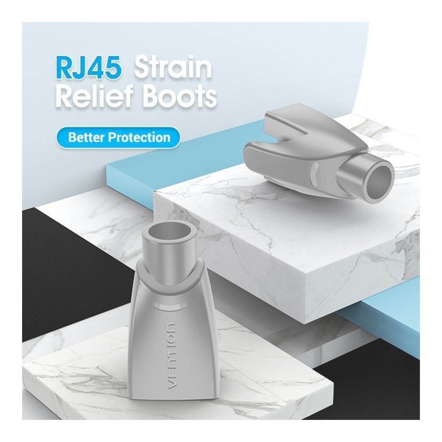 Vention · Funda Protectora RJ45 · 50 Unidades · Gris