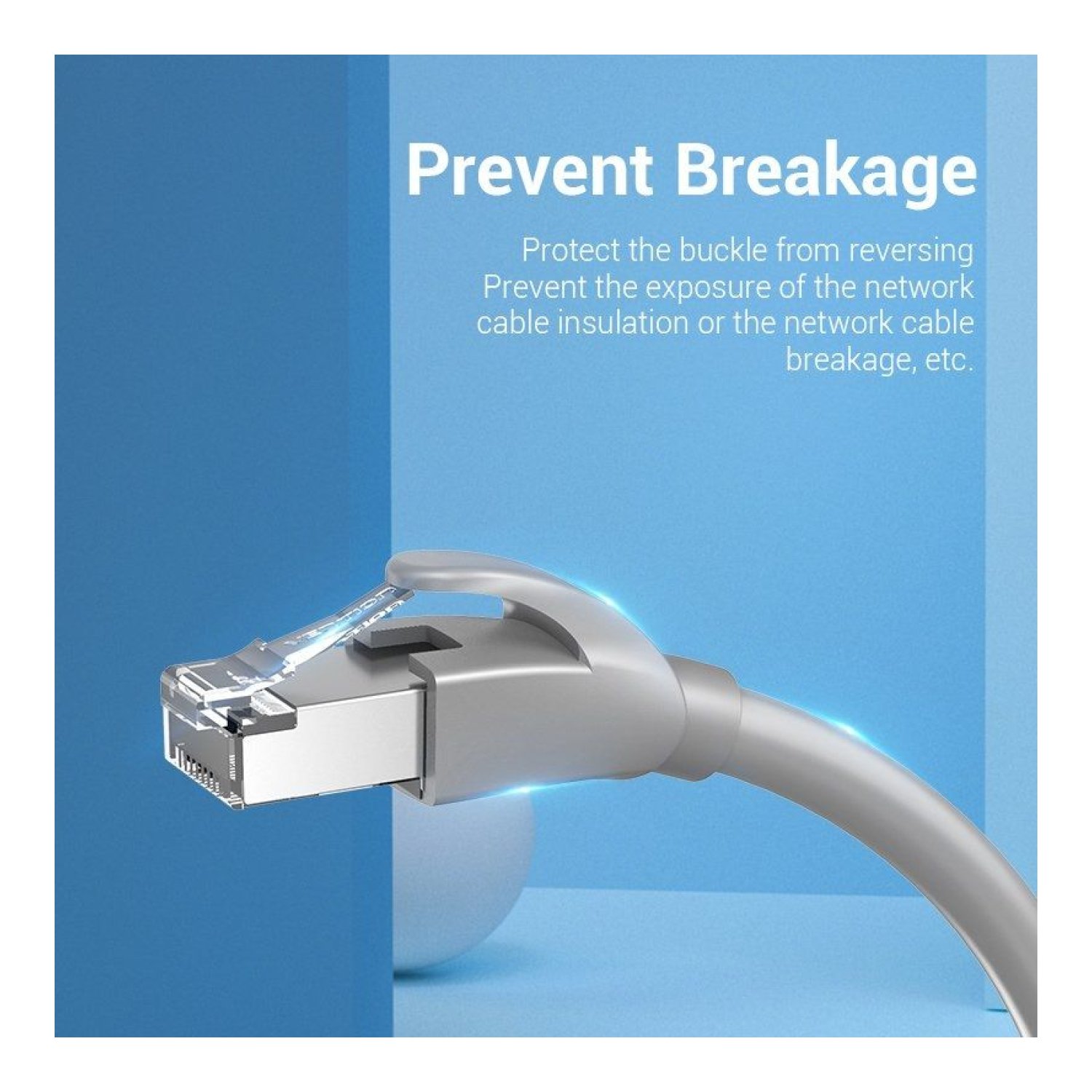 Vention · Funda Protectora RJ45 · 50 Unidades · Gris