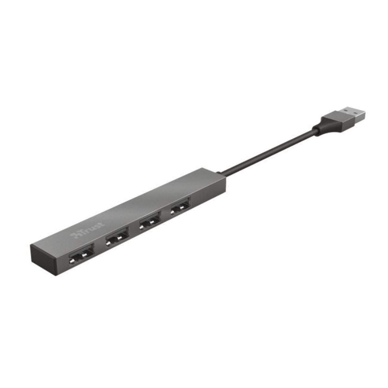 Trust Halyx · Hub USB 2.0 · 4 Puertos · Gris
