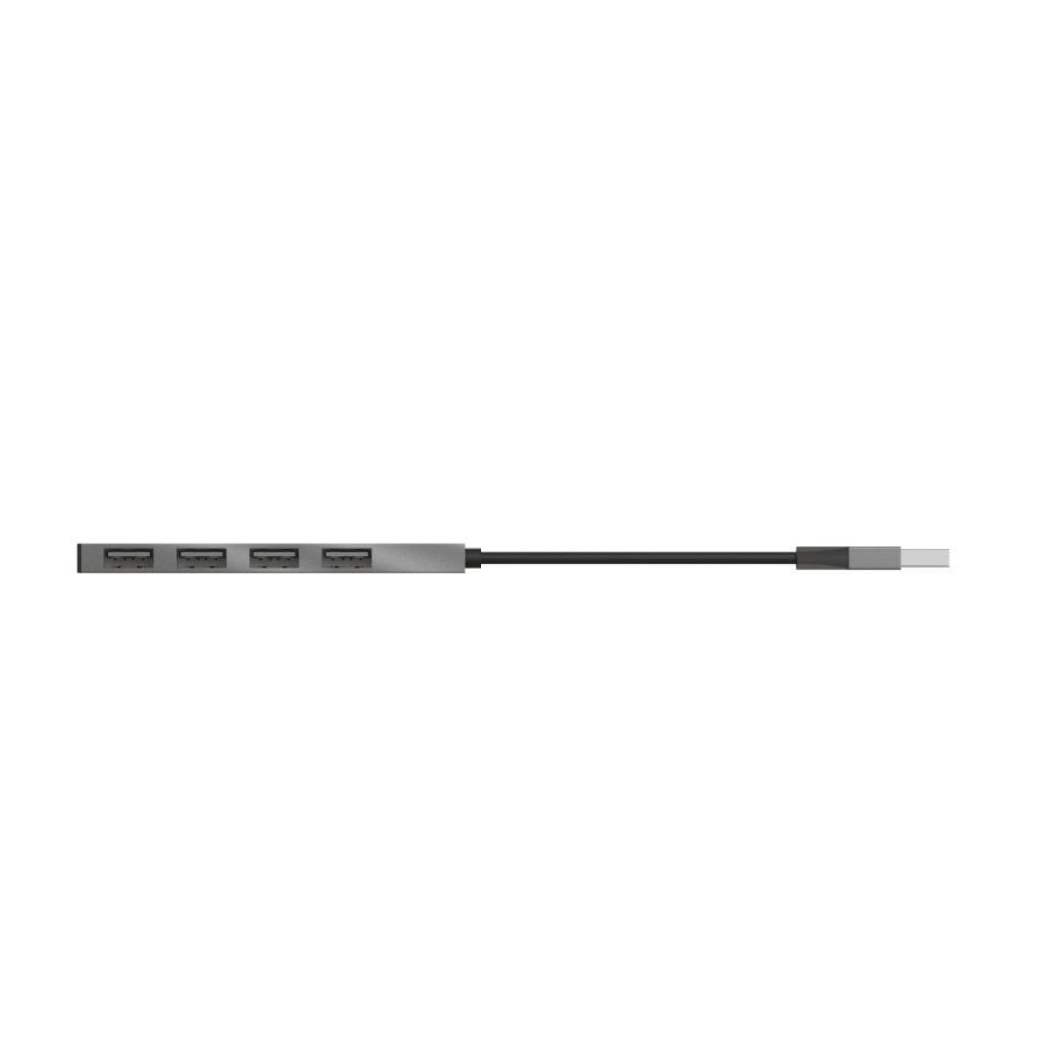 Trust Halyx · Hub USB 2.0 · 4 Puertos · Gris