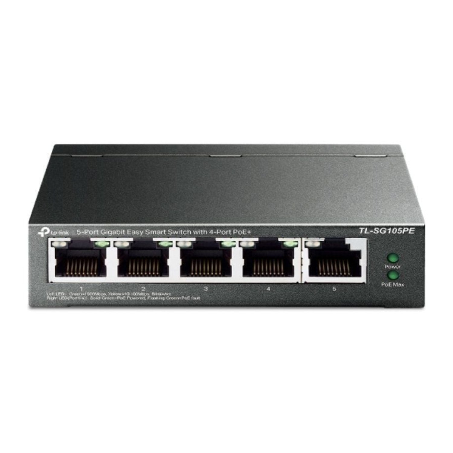 TP-Link TL-SG105PE · Switch 5 Puertos · Gigabit 10/100/1000 · PoE