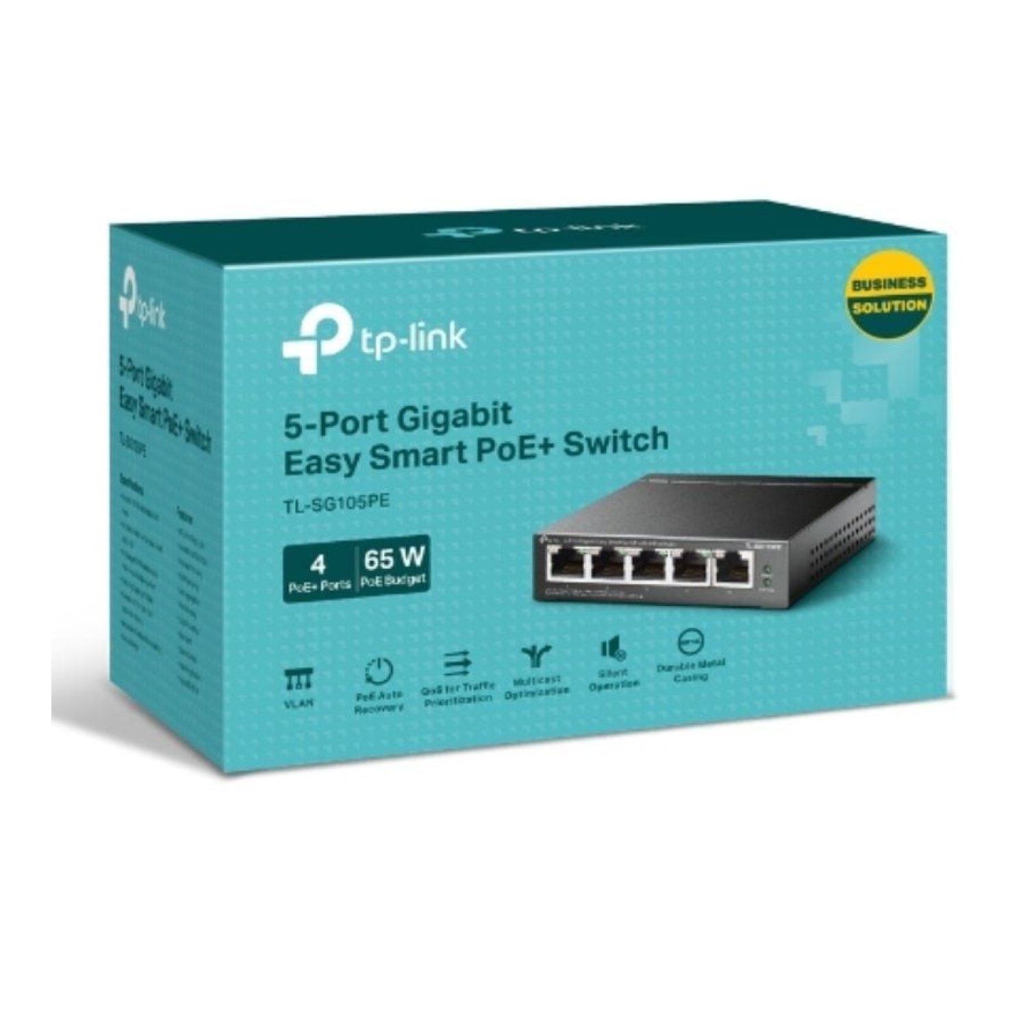 TP-Link TL-SG105PE · Switch 5 Puertos · Gigabit 10/100/1000 · PoE