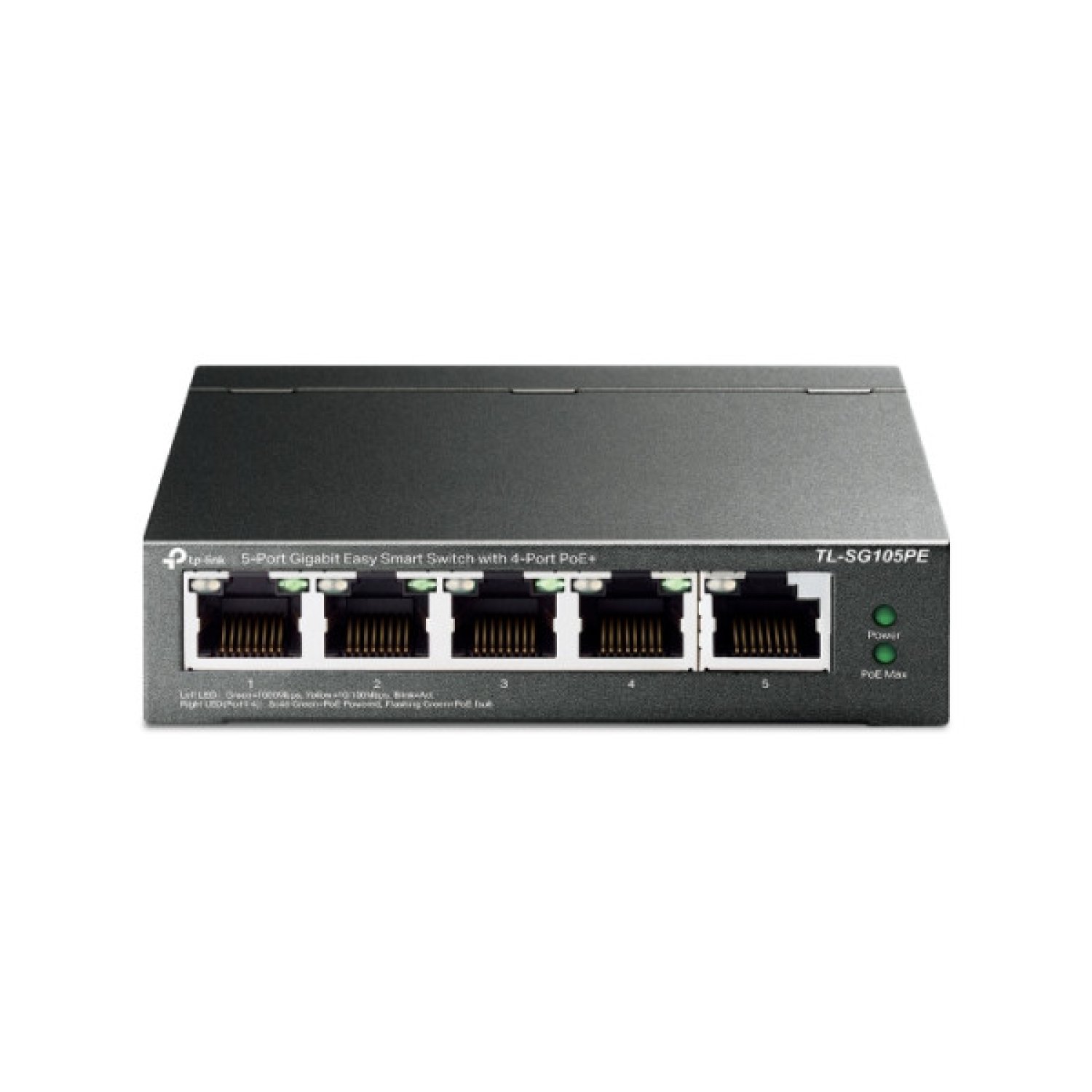 TP-Link TL-SG105PE · Switch 5 Puertos · Gigabit 10/100/1000 · PoE