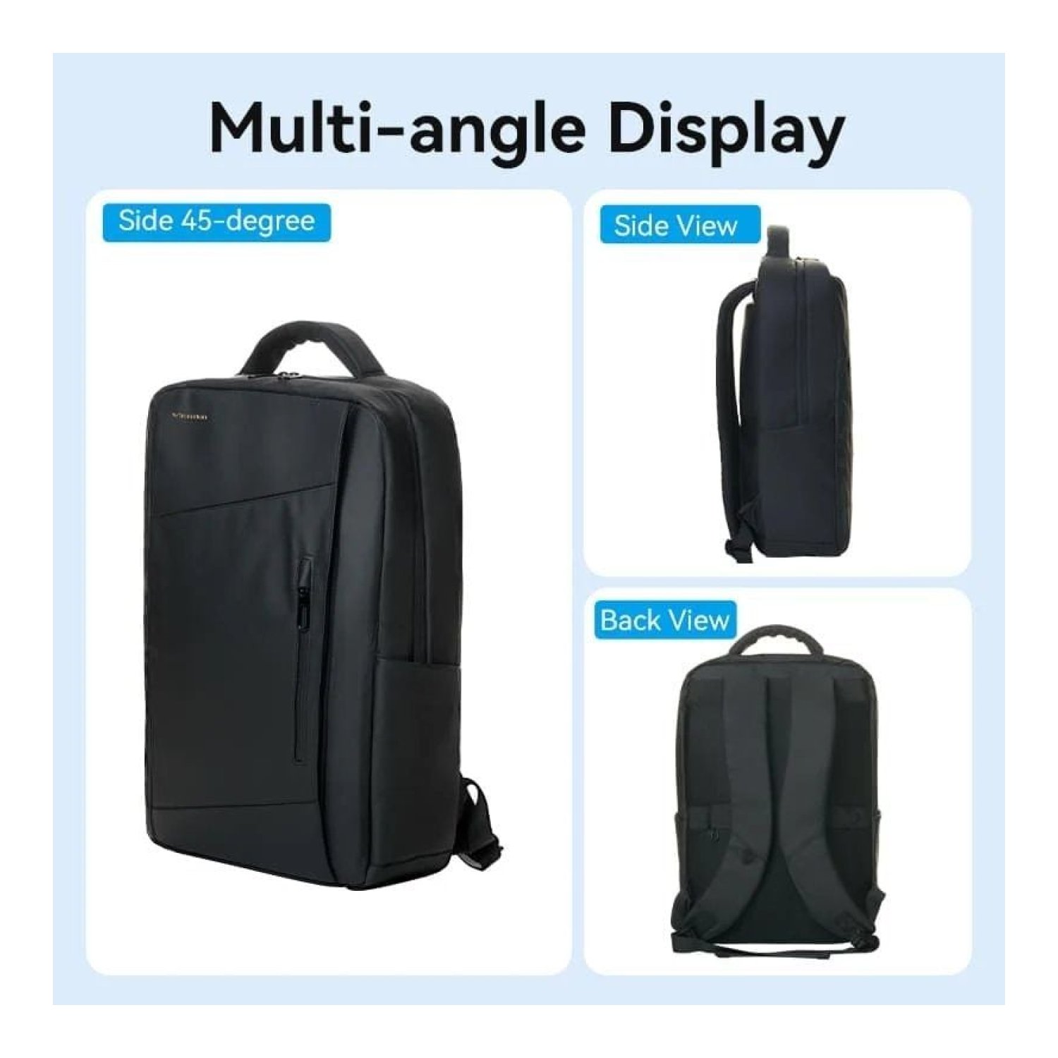 Mochila Vention KRRB0 para Portátiles hasta 15.6"/ 20L/ Impermeable/ Negra