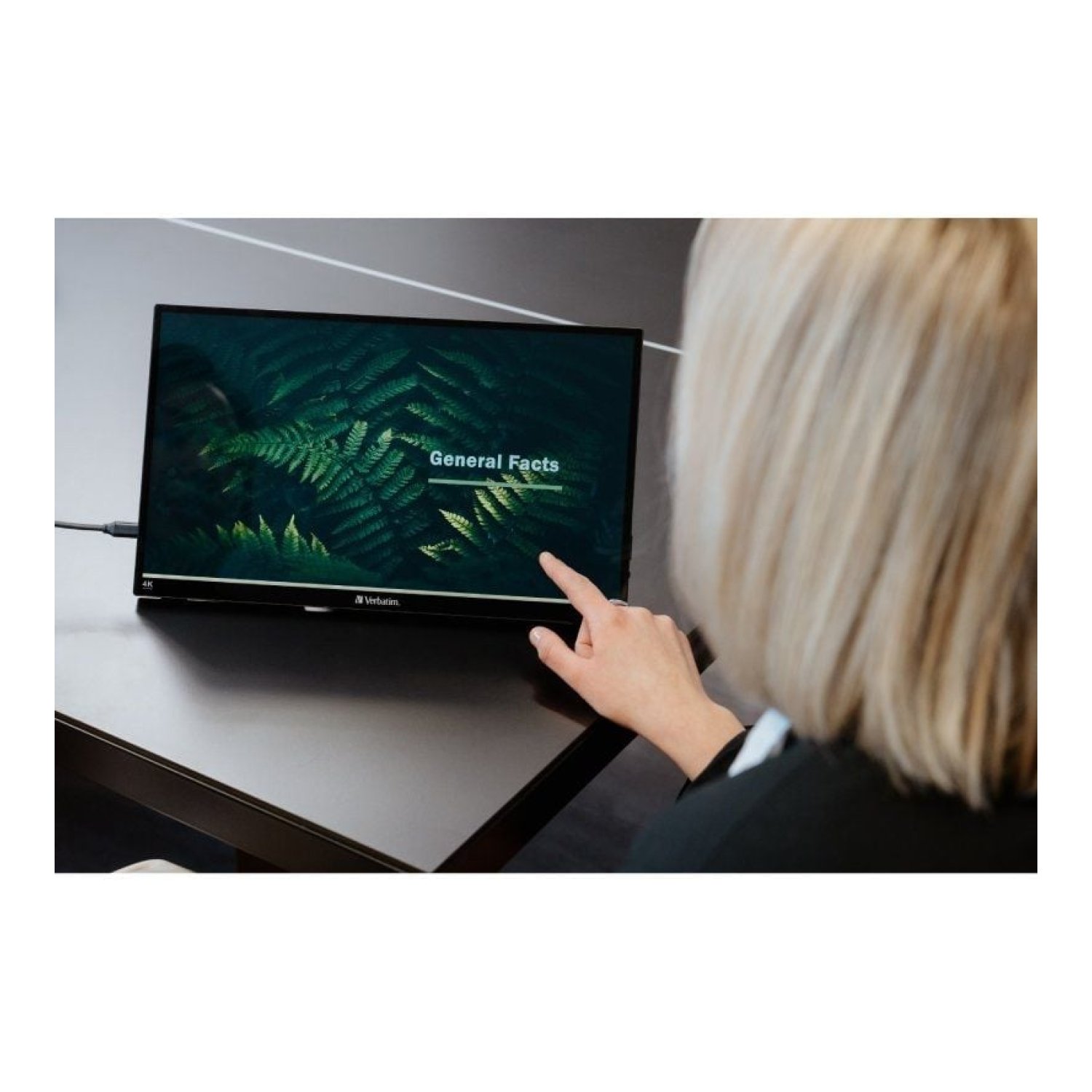 Verbatim PMT-17 · Monitor Portátil Táctil · 17,3" · 4K · Multimedia · Negro