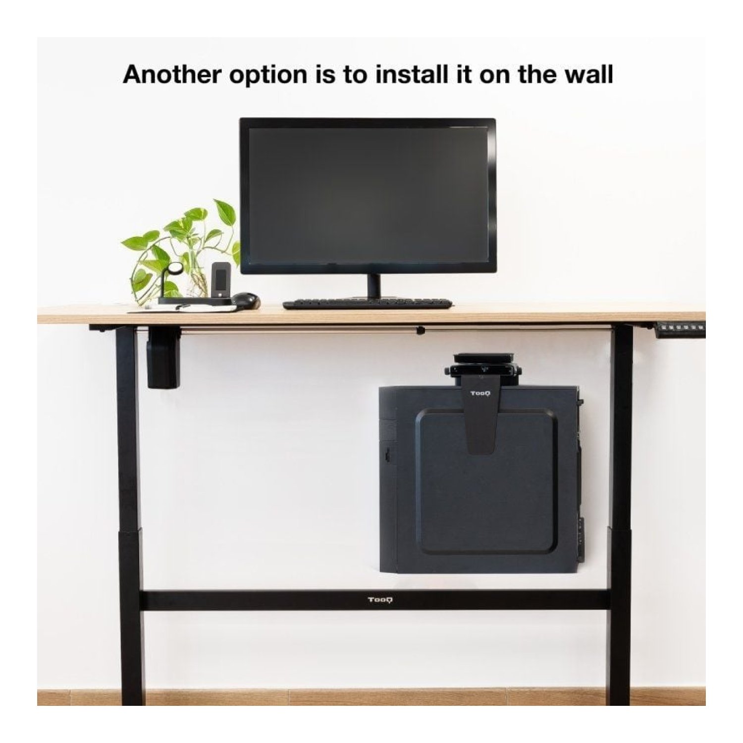 TooQ TQMUD01 · Soporte Bajo Mesa/Pared · Hasta 10kg · PC Monitor