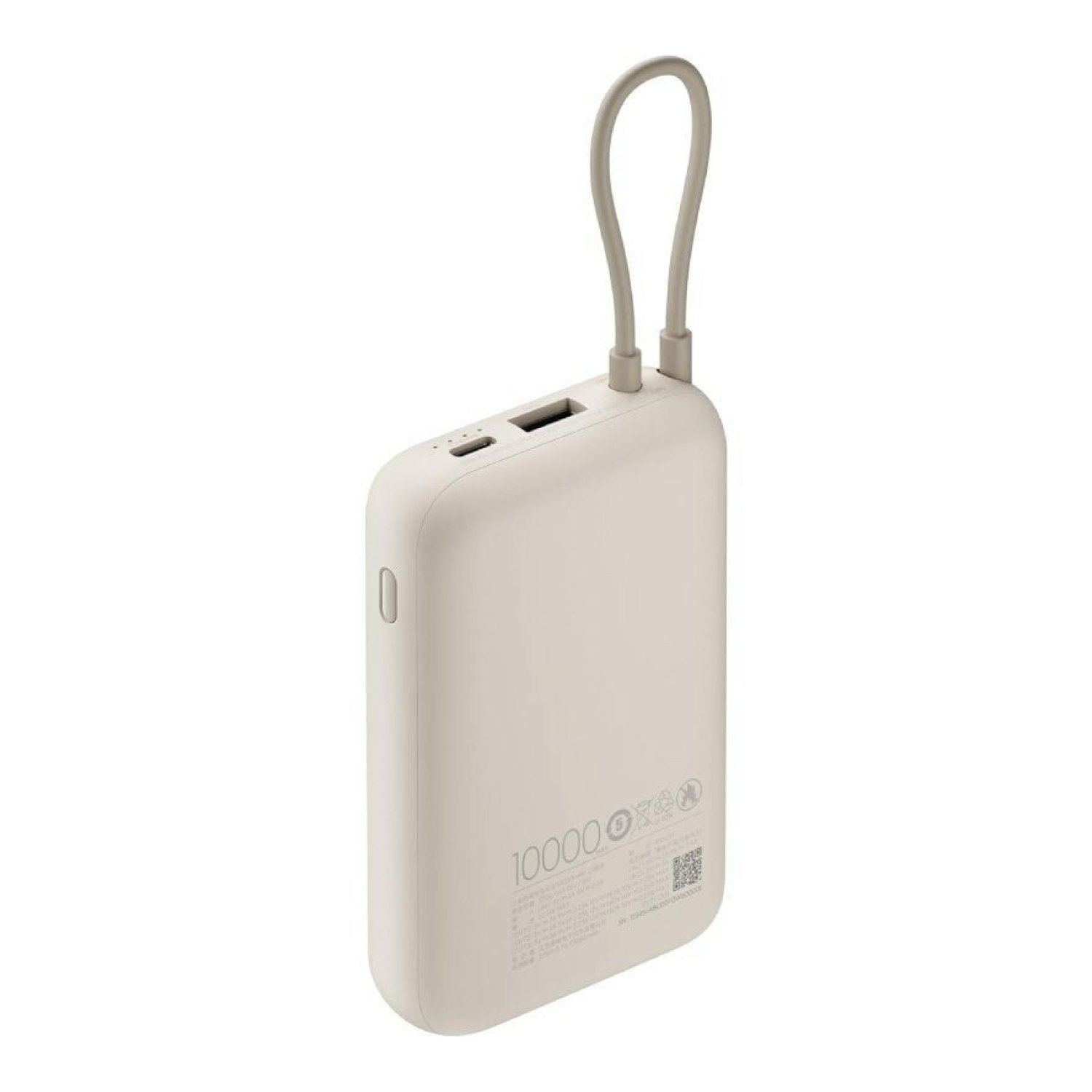 Xiaomi Power Bank · 10.000 mAh · 22,5W · Cable Integrado · Beige