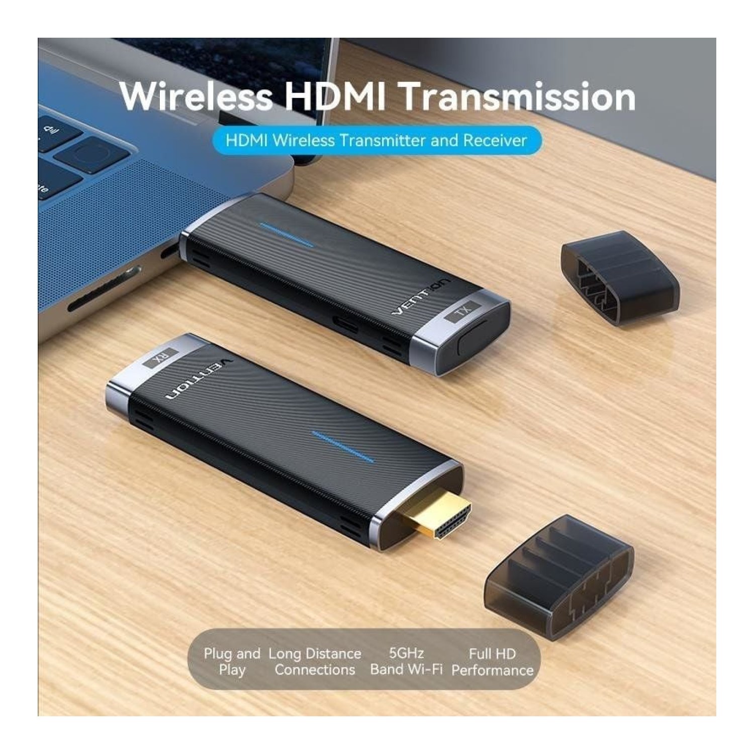 Vention · Adaptador HDMI Inalámbrico · Transmisión Wireless HD