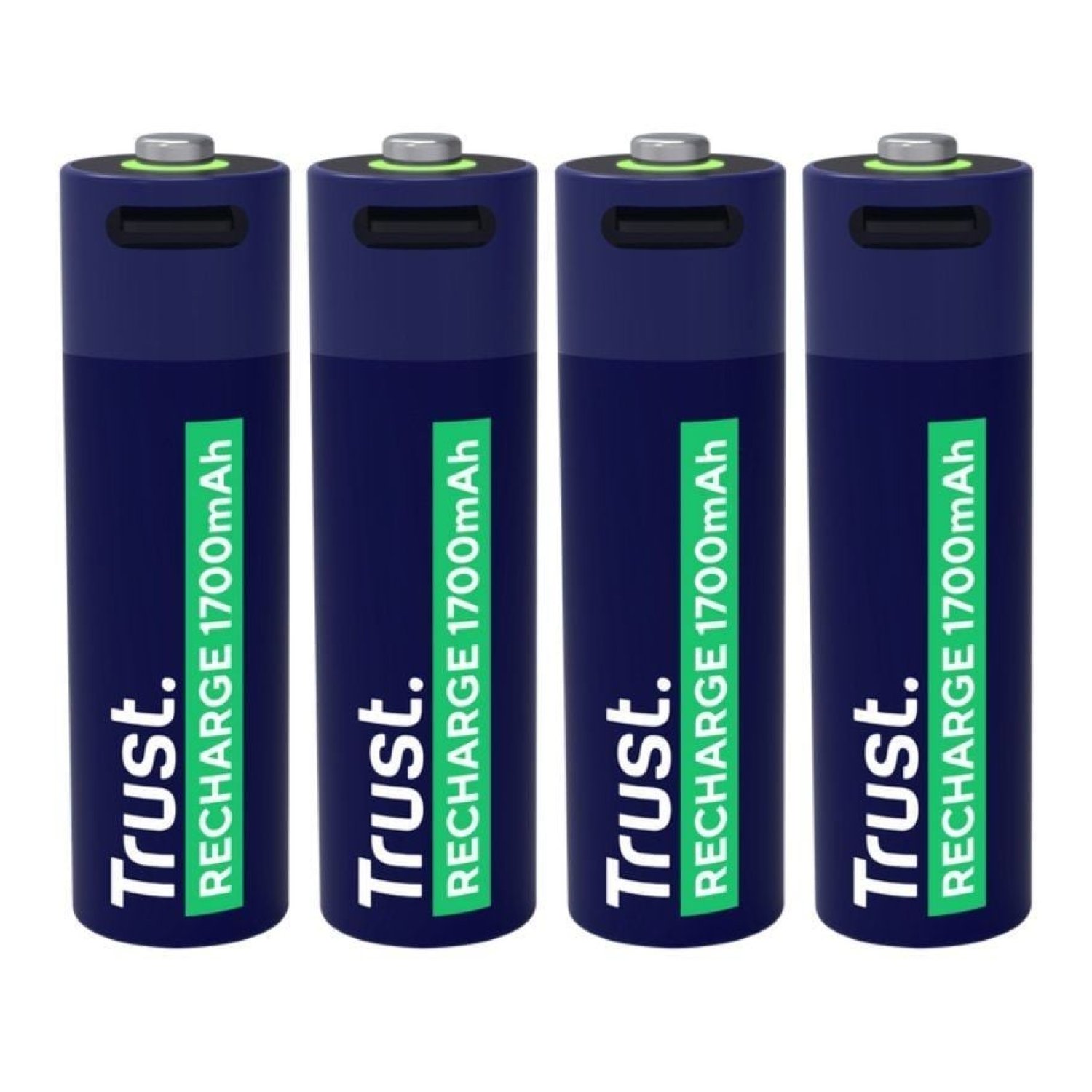 Trust · Pack 4 Pilas AA · Recargables